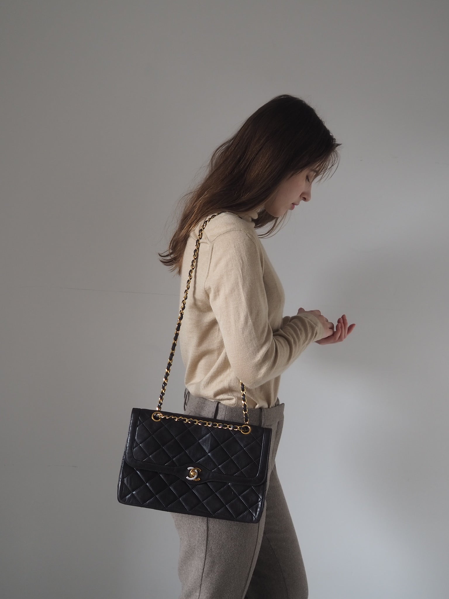 CHANEL Matelasse Chain Shoulder Bag Paris limited