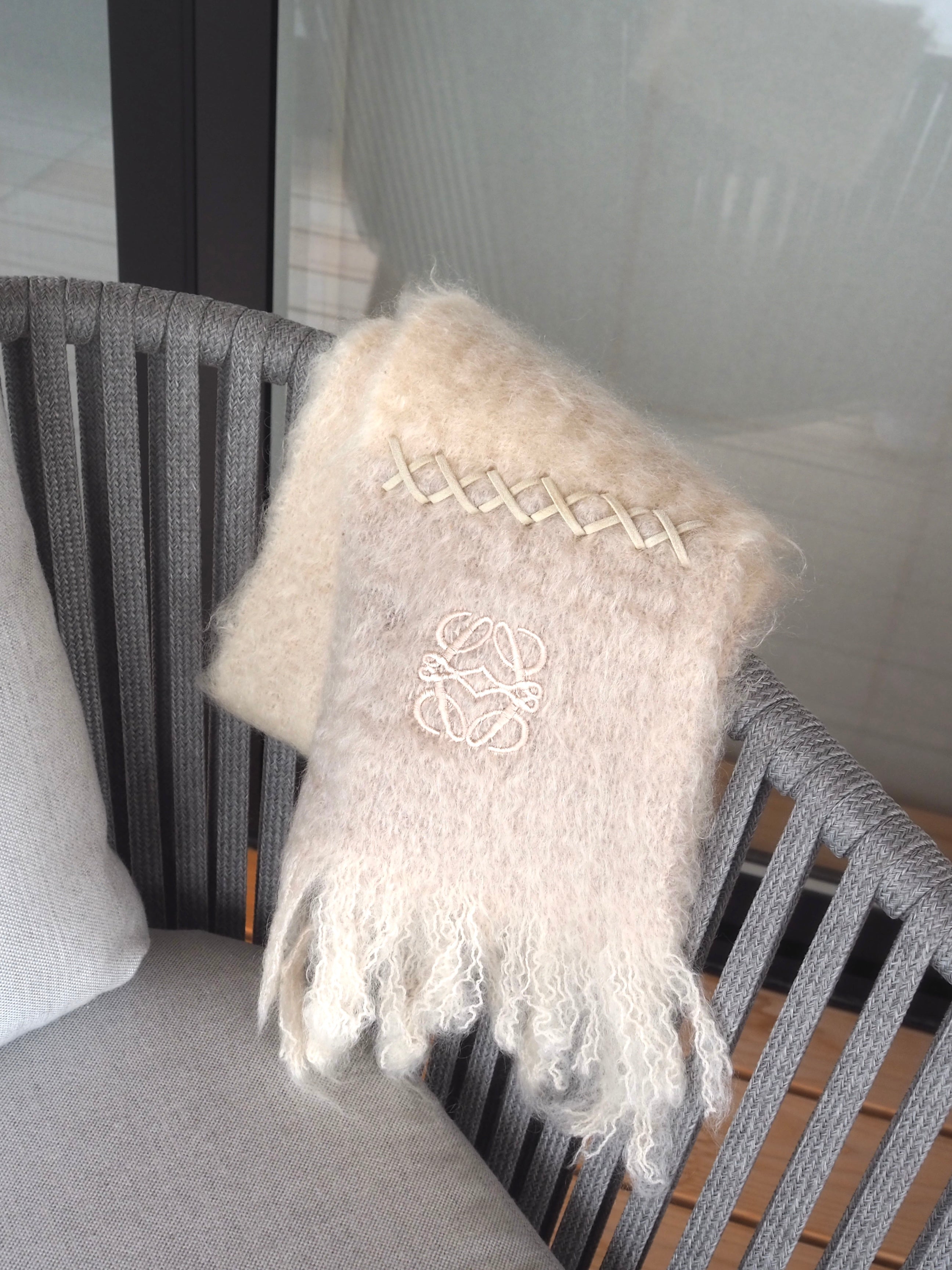 LOEWE Anagram Mohair Muffler