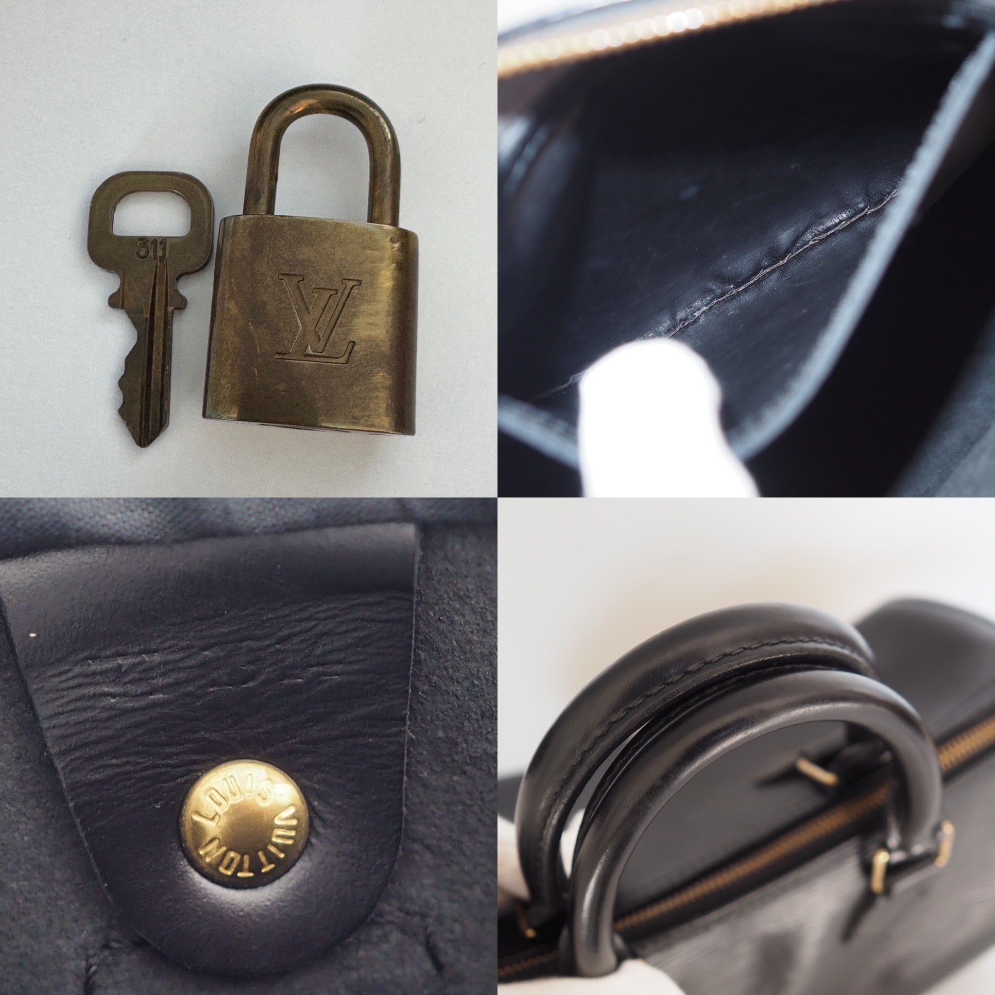 LOUIS VUITTON Speedy 25 Epi Boston Bag