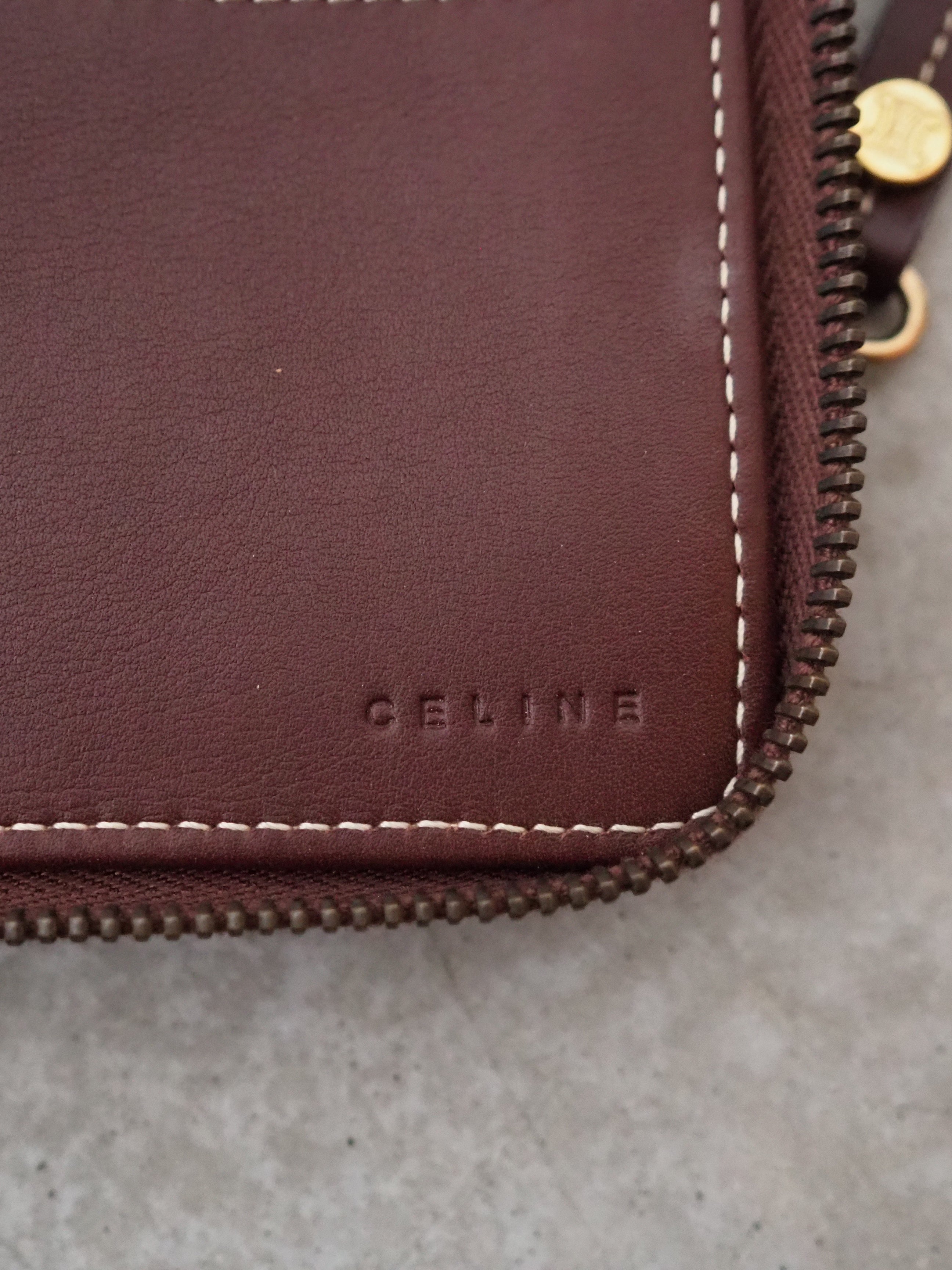 CELINE トリオンフ ショルダー ウォレット ポーチ