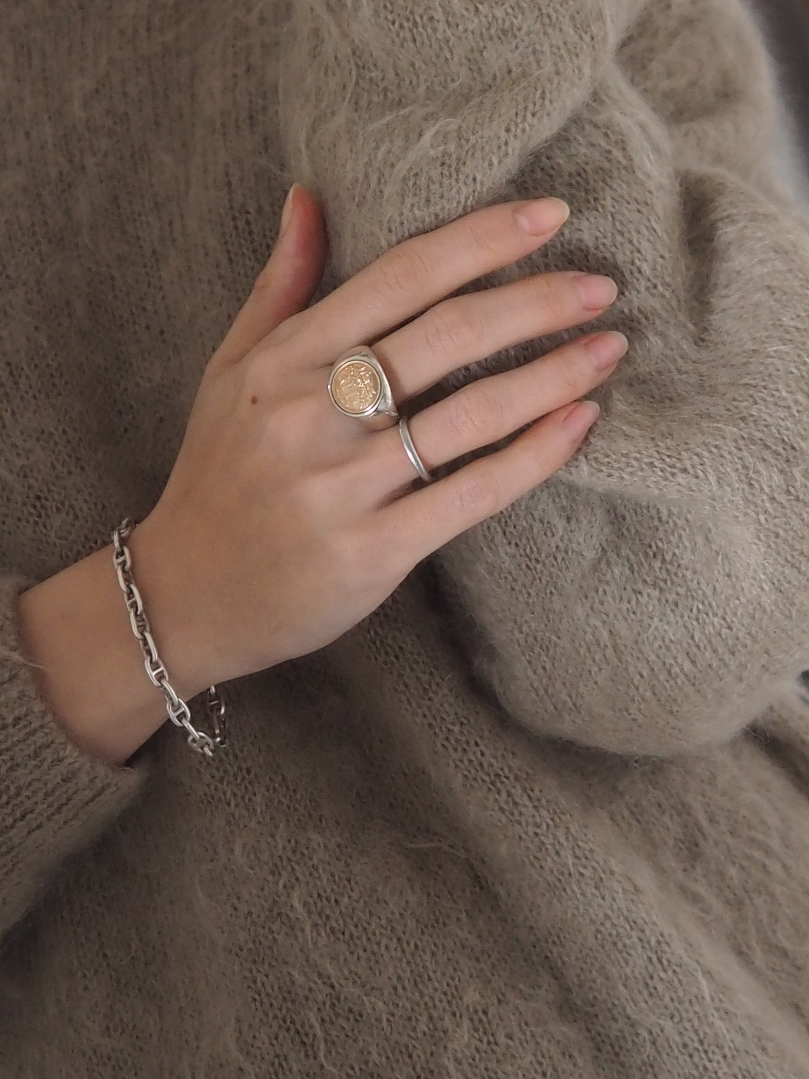 HERMÈS Ex Libris Chevalier Ring