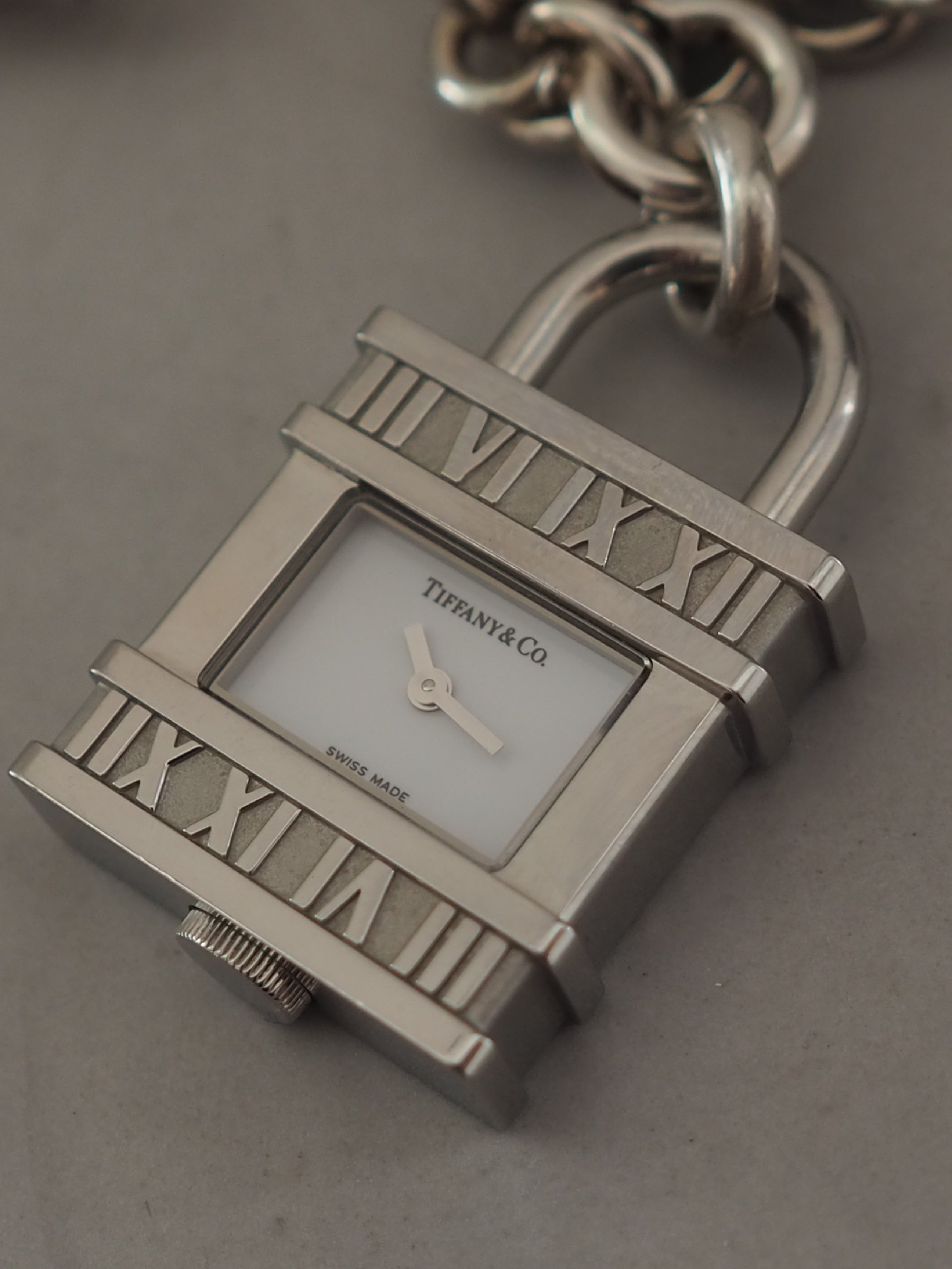 Tiffany & Co. Atlas Padlock Chain Watch