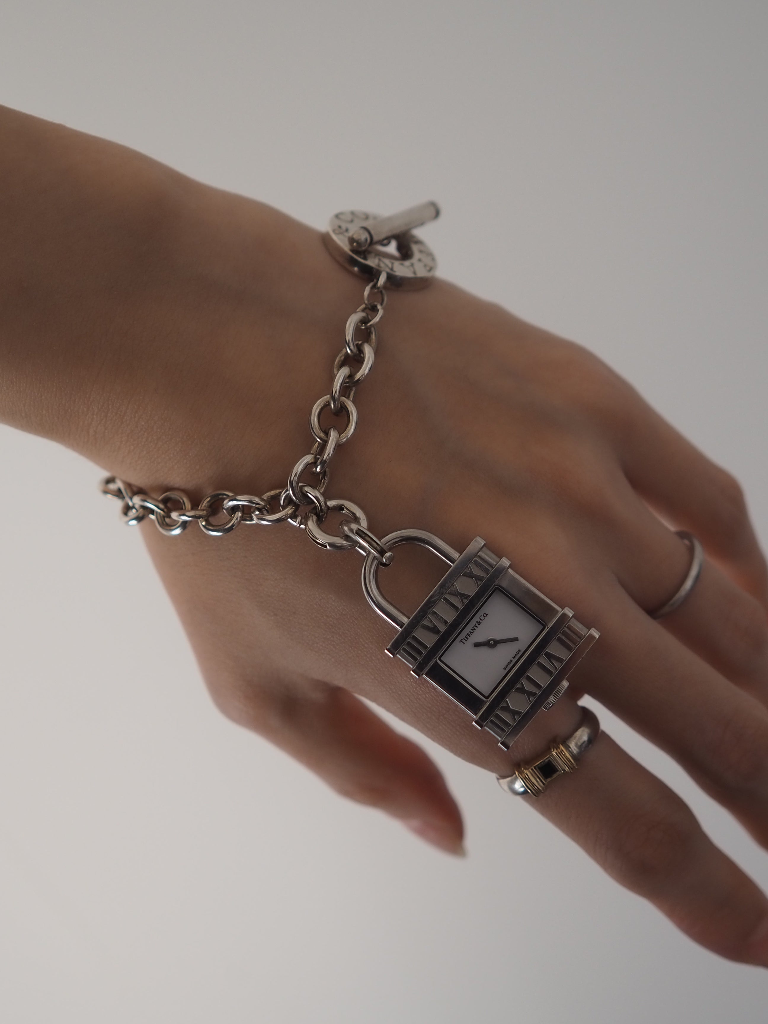 Tiffany & Co. Atlas Padlock Chain Watch