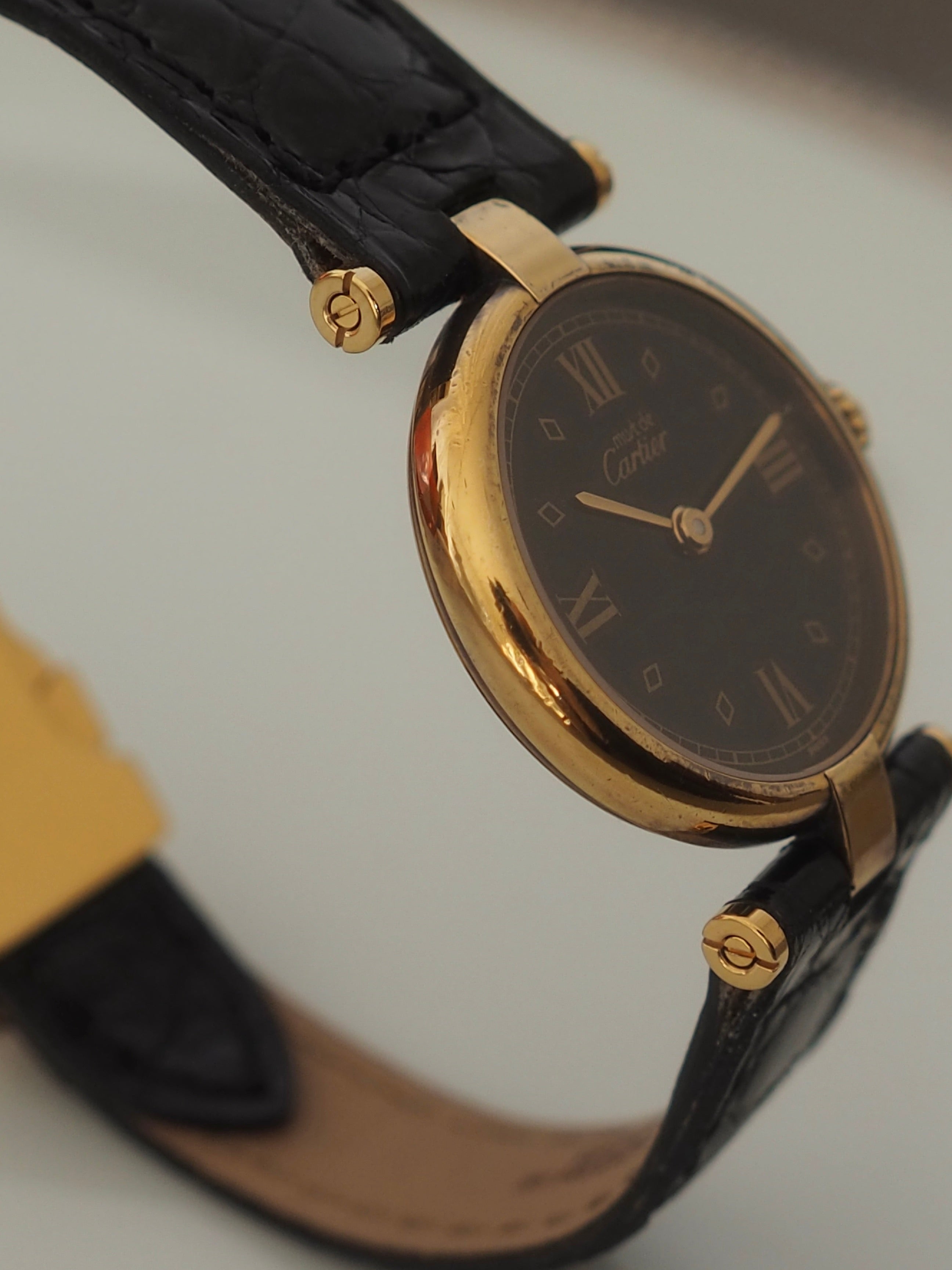 Cartier Must de Vendome Watch SM Black Diamond