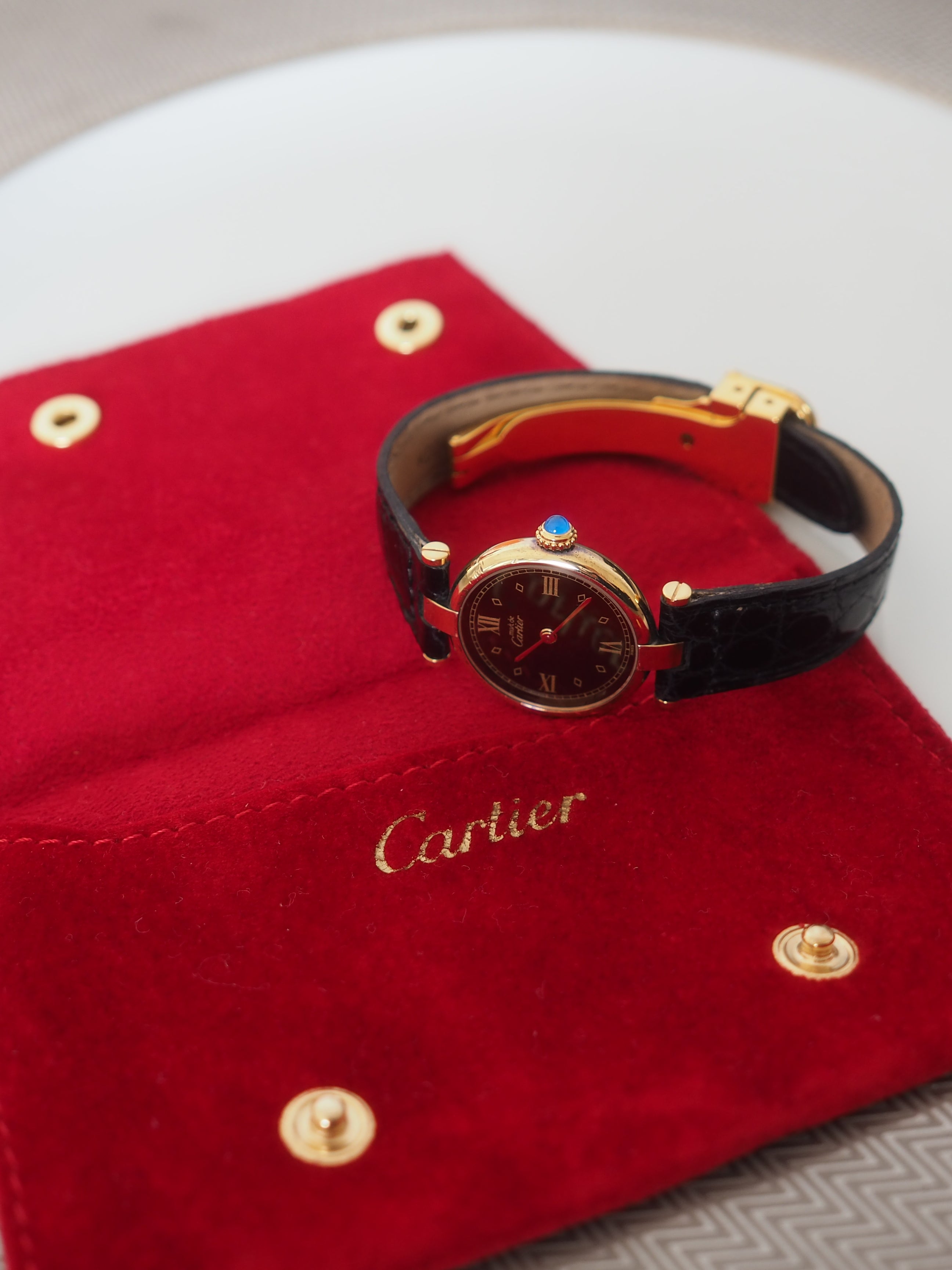 Cartier Must de Vendome Watch SM Black Diamond