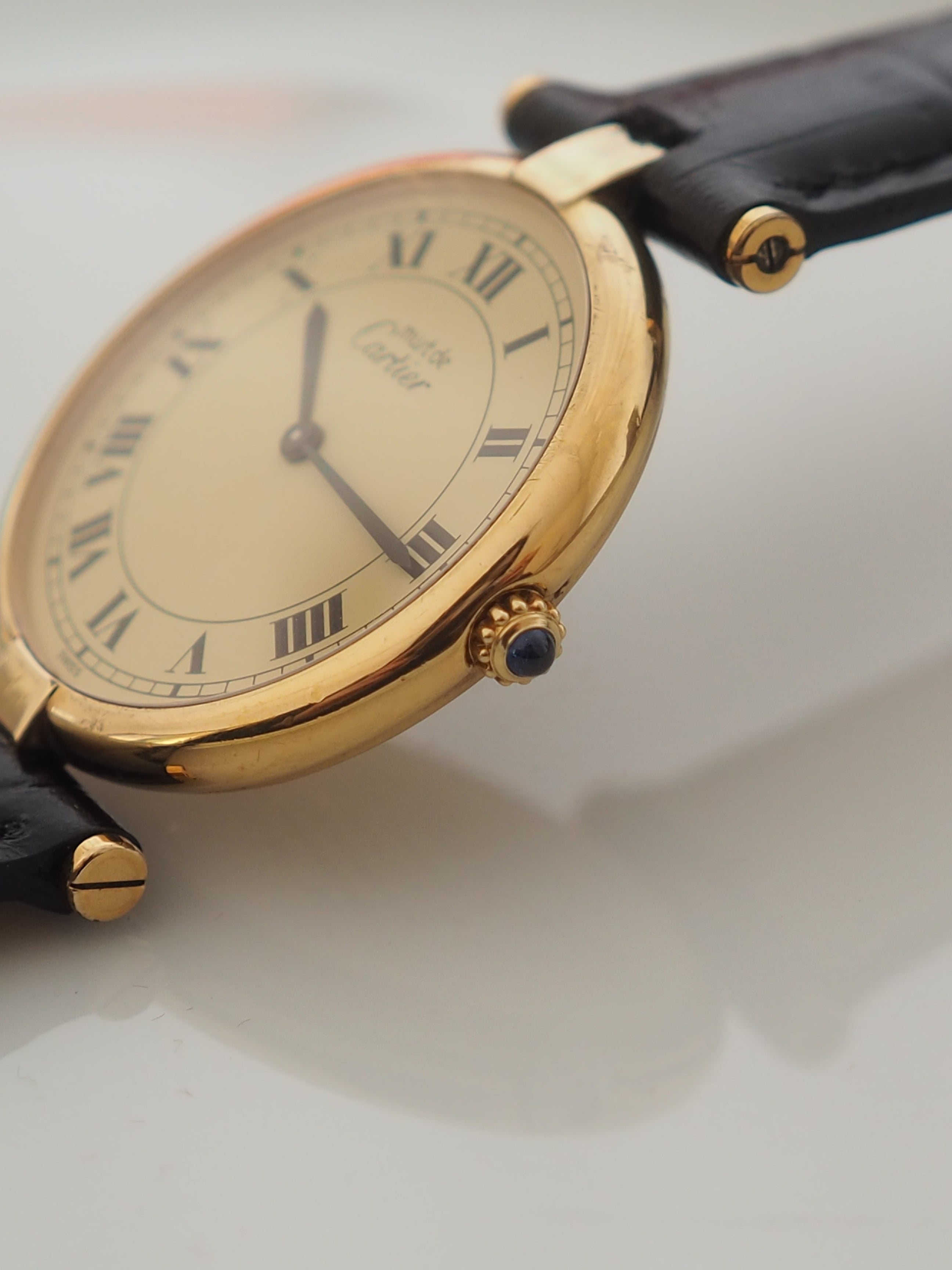 Cartier Must de Vendome Watch LM Ivory roman