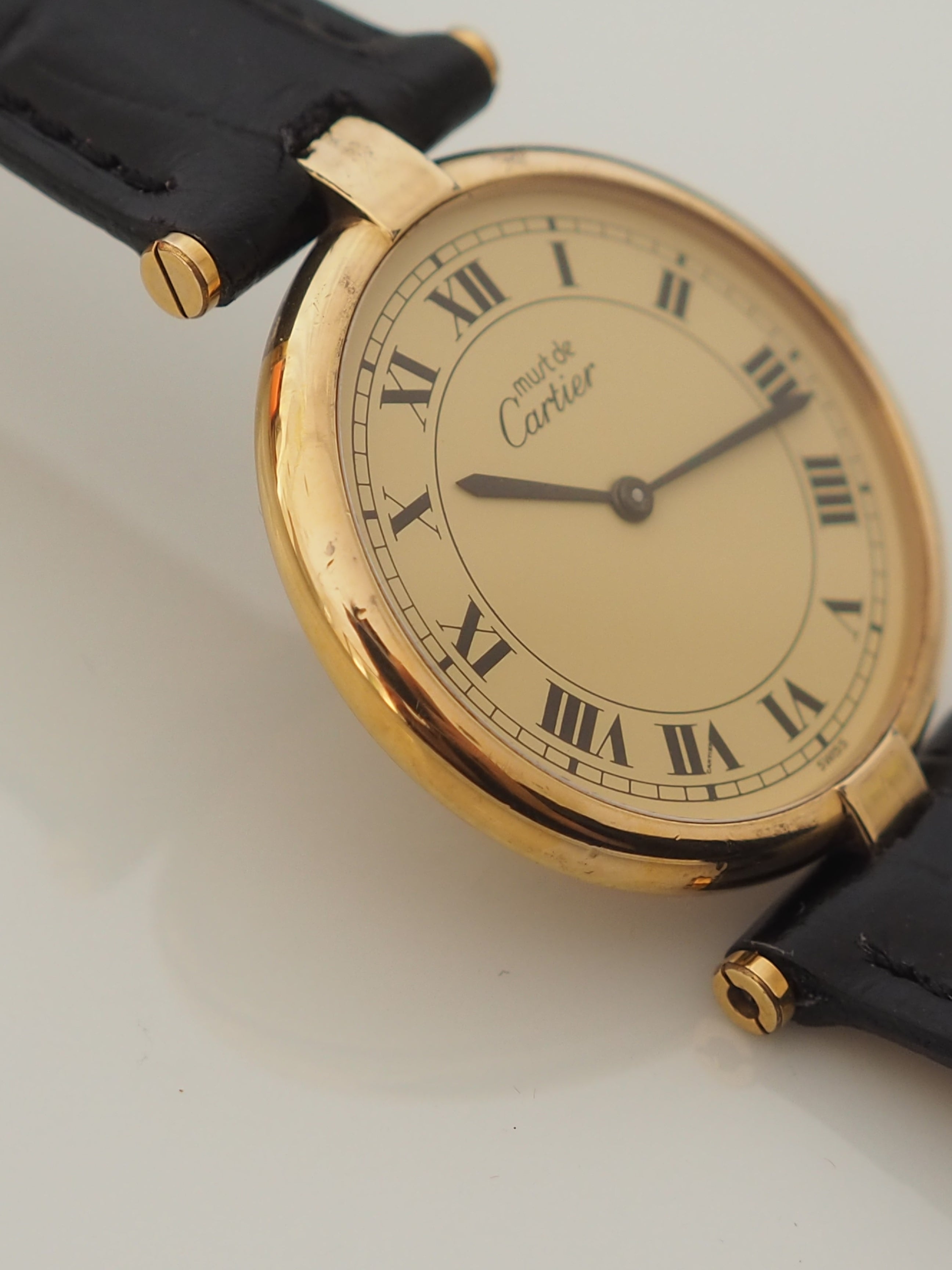 Cartier Must de Vendome Watch LM Ivory roman