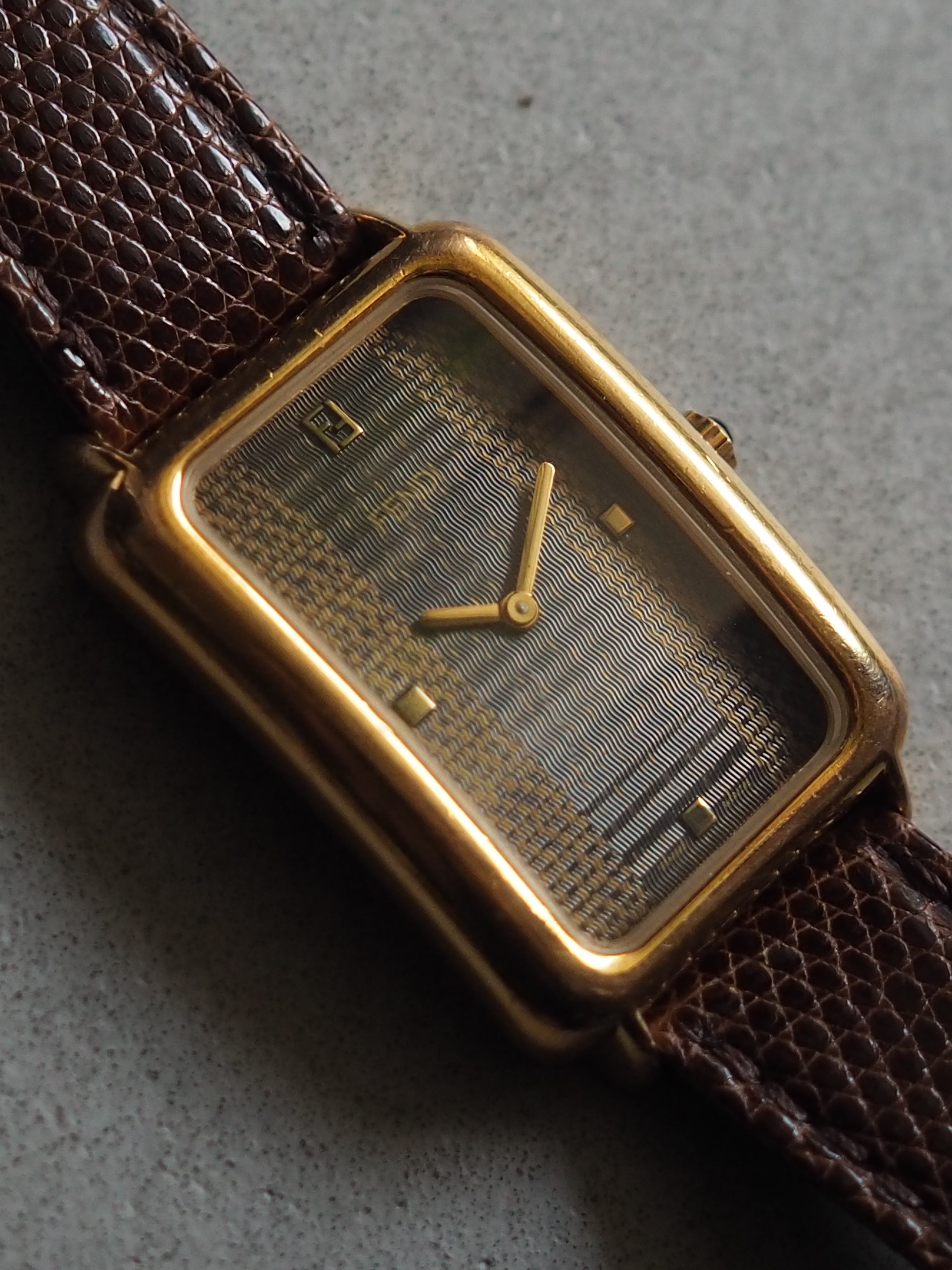 FENDI Square Zucca Watch