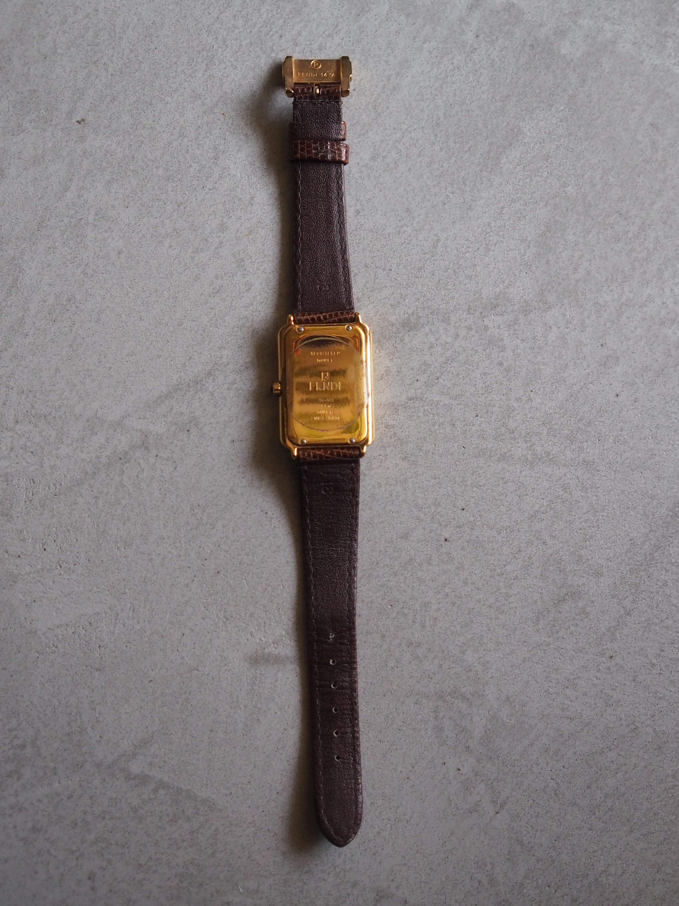 FENDI Square Zucca Watch
