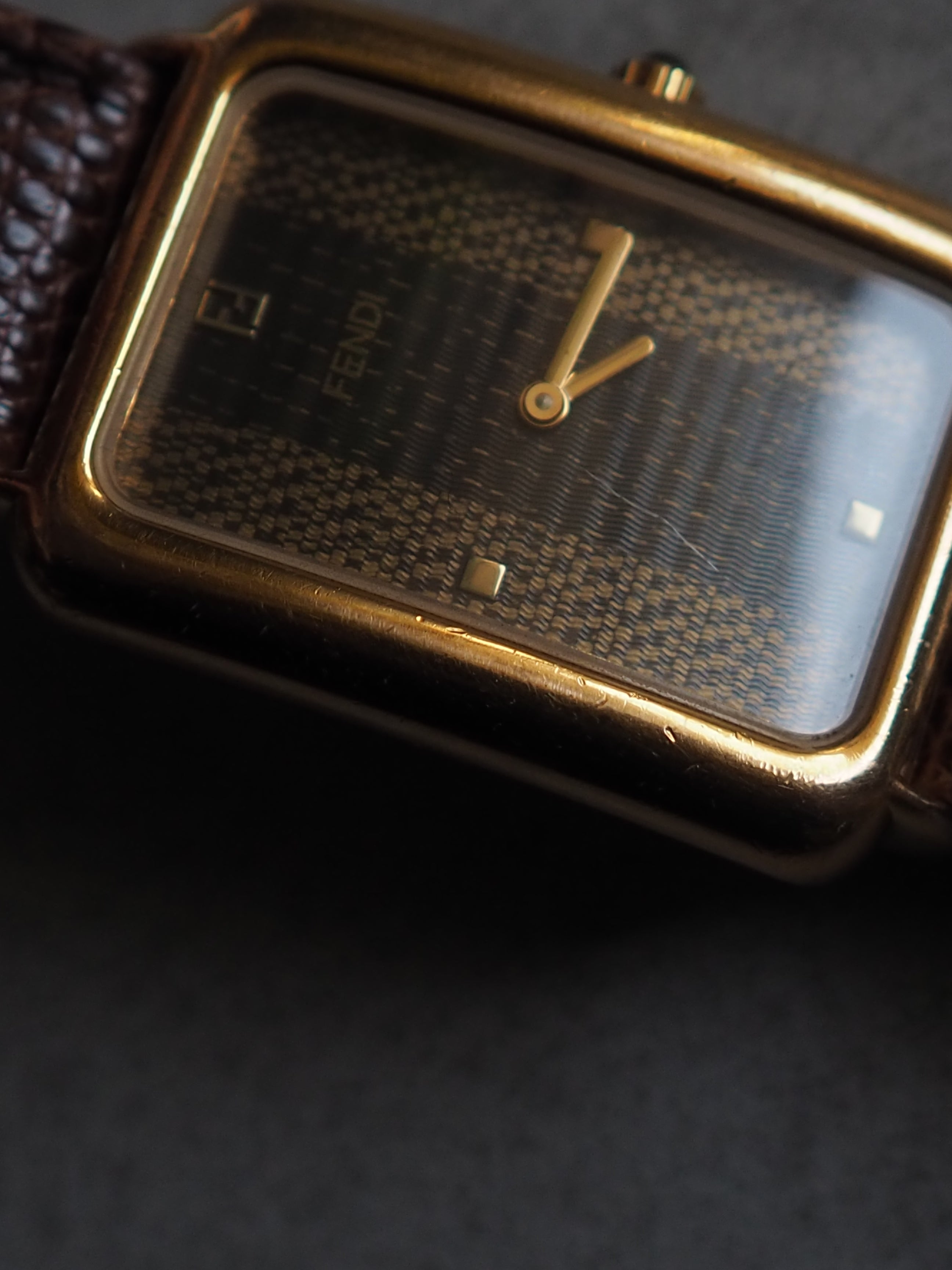 FENDI Square Zucca Watch