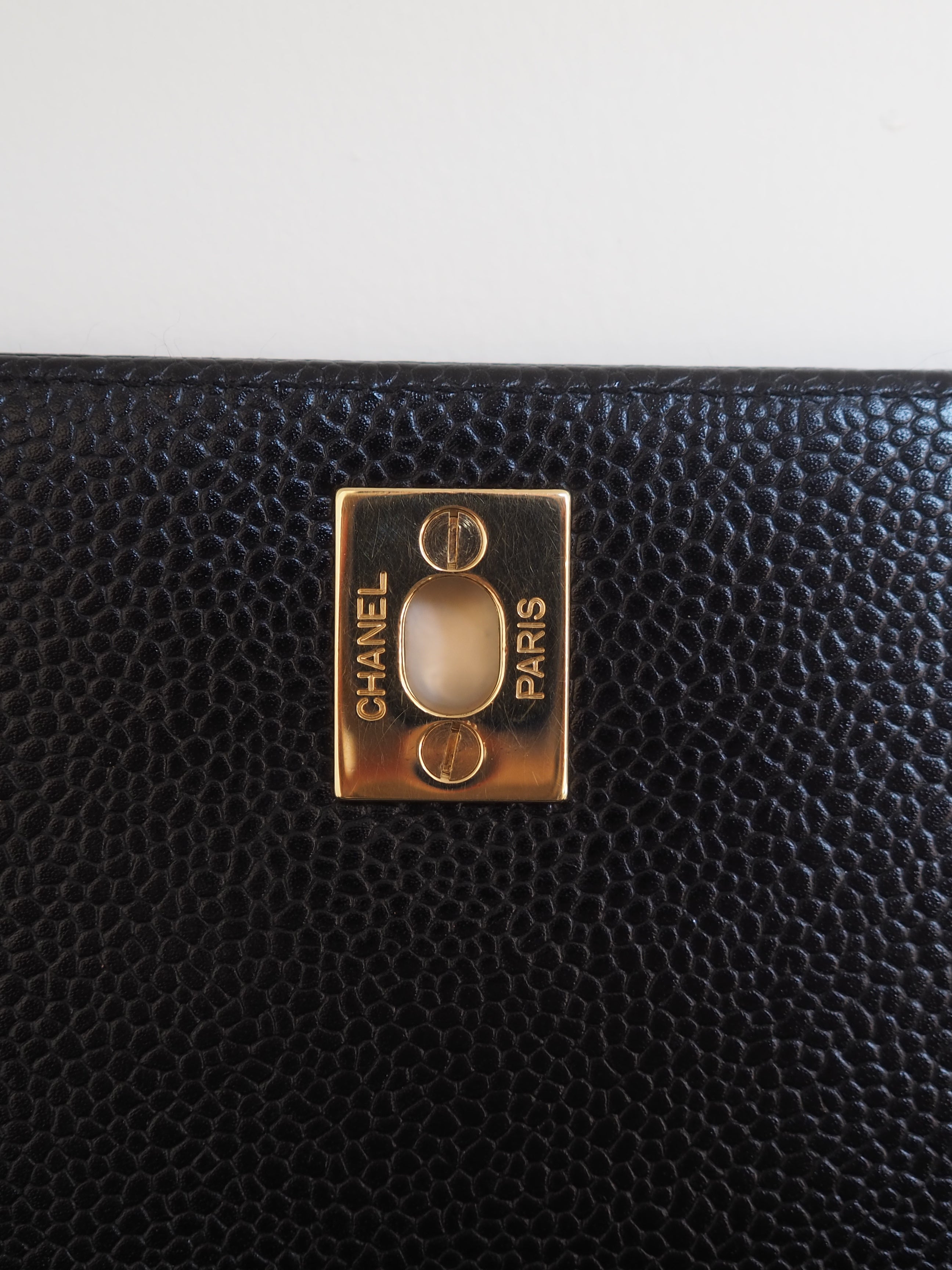 CHANEL COCO Black Caviar Shoulder Bag