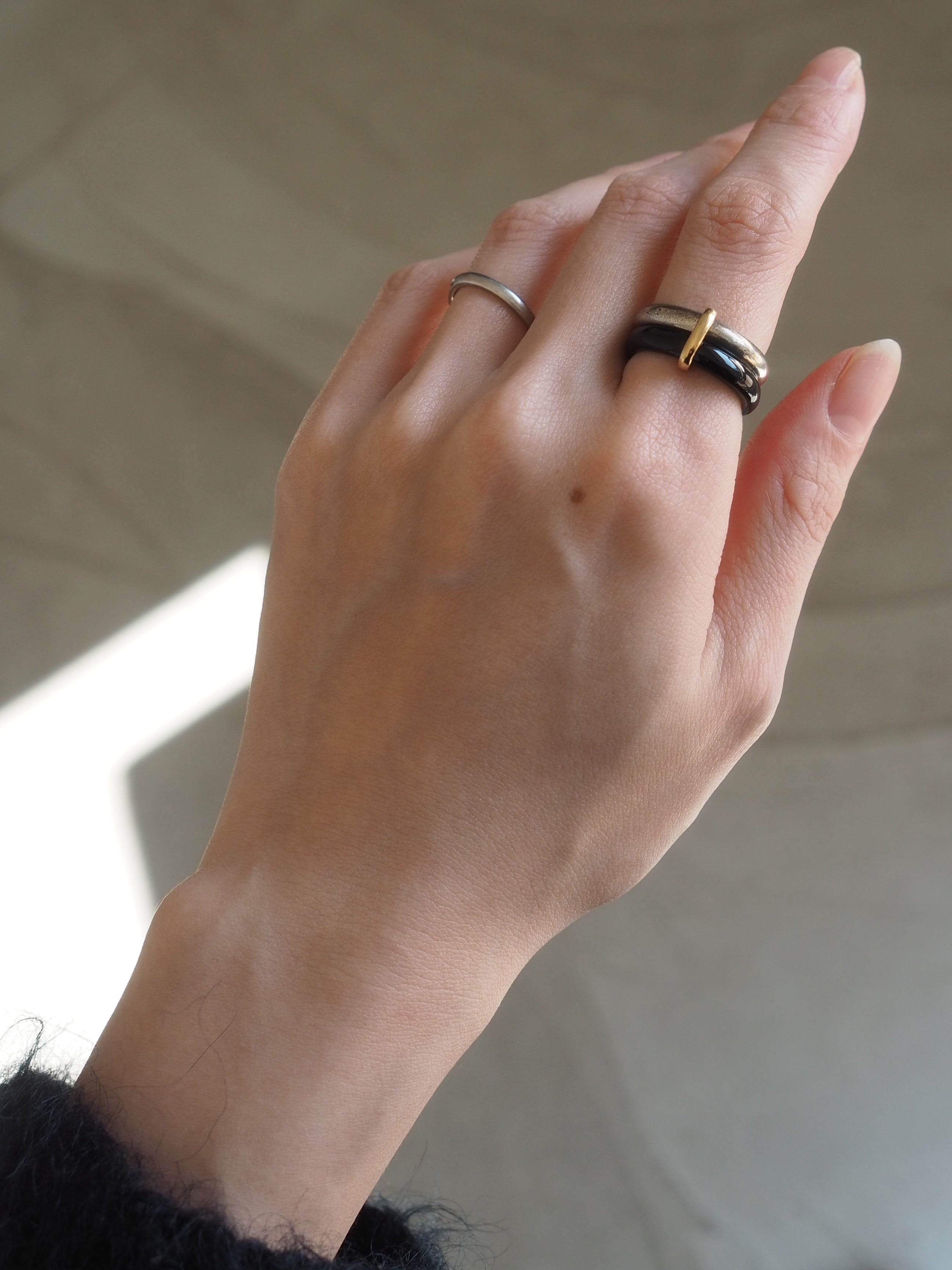 Georg Jensen Two-Tone Ring A119
