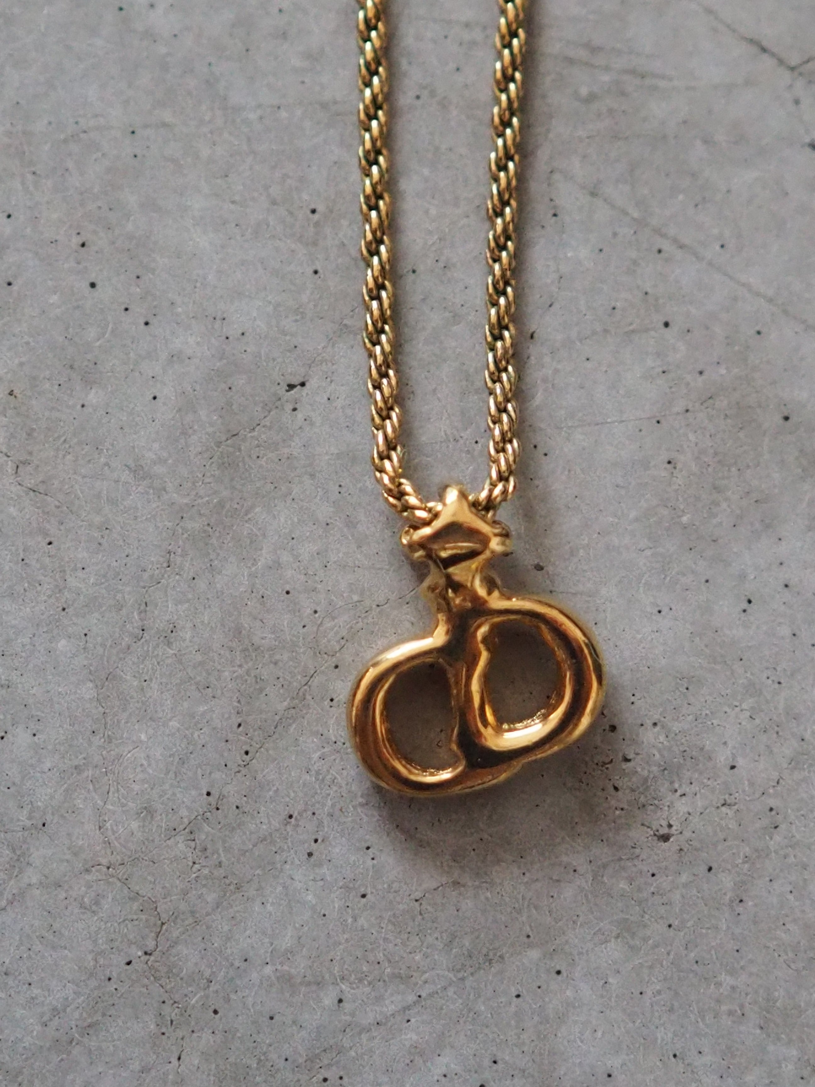 Christian Dior CD Logo Necklace