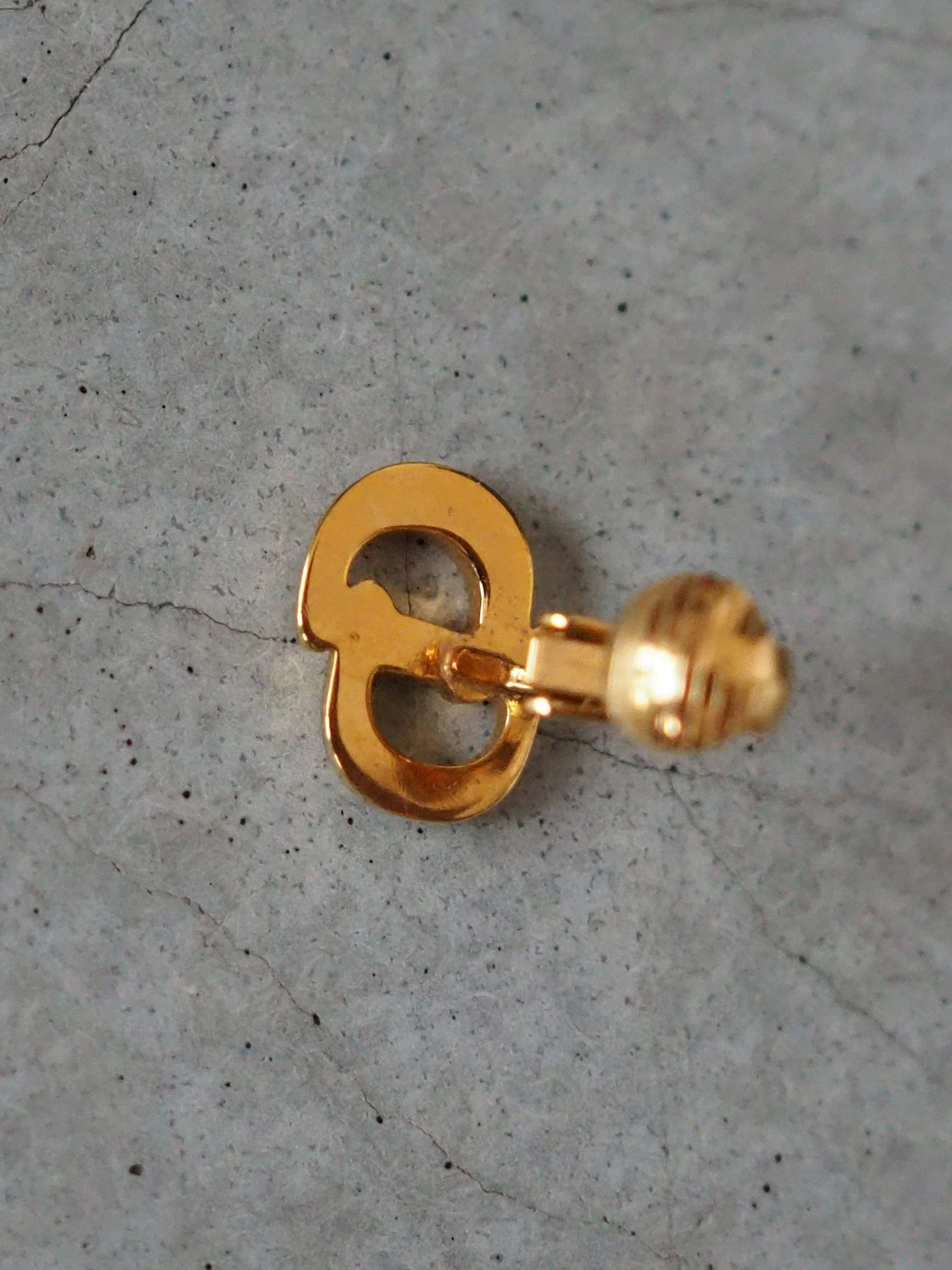 Christian Dior CD Logo Earrings