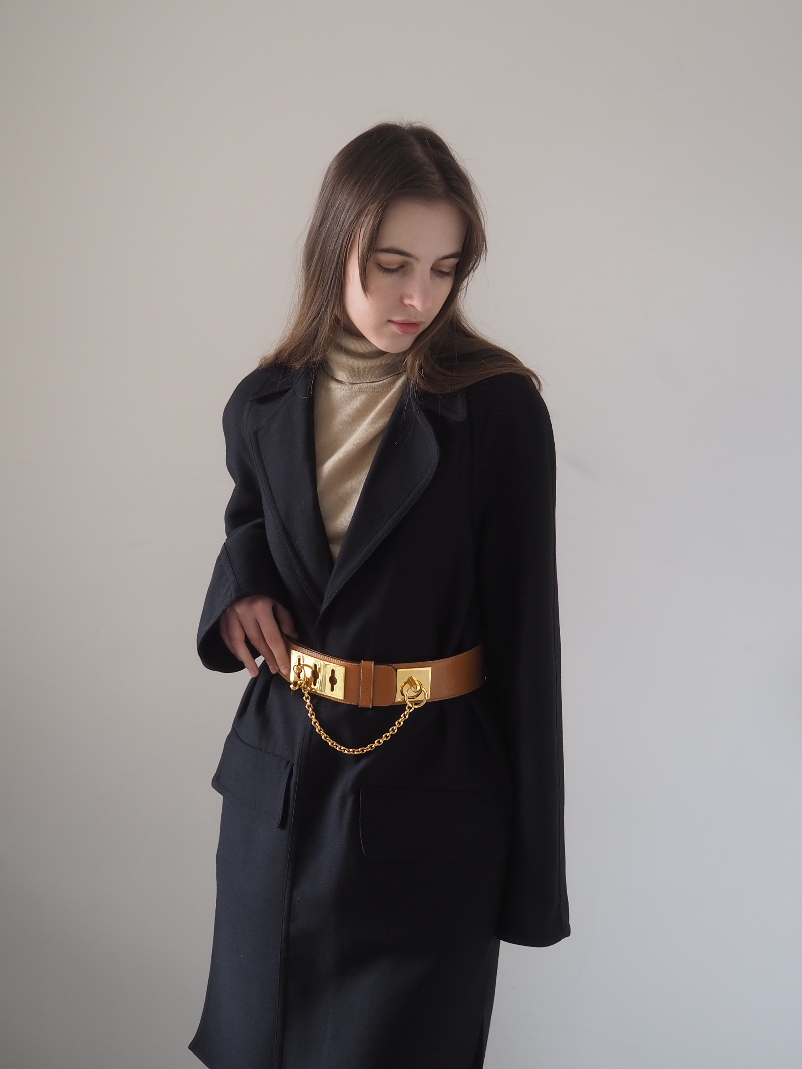 CELINE Gancini Belt 75