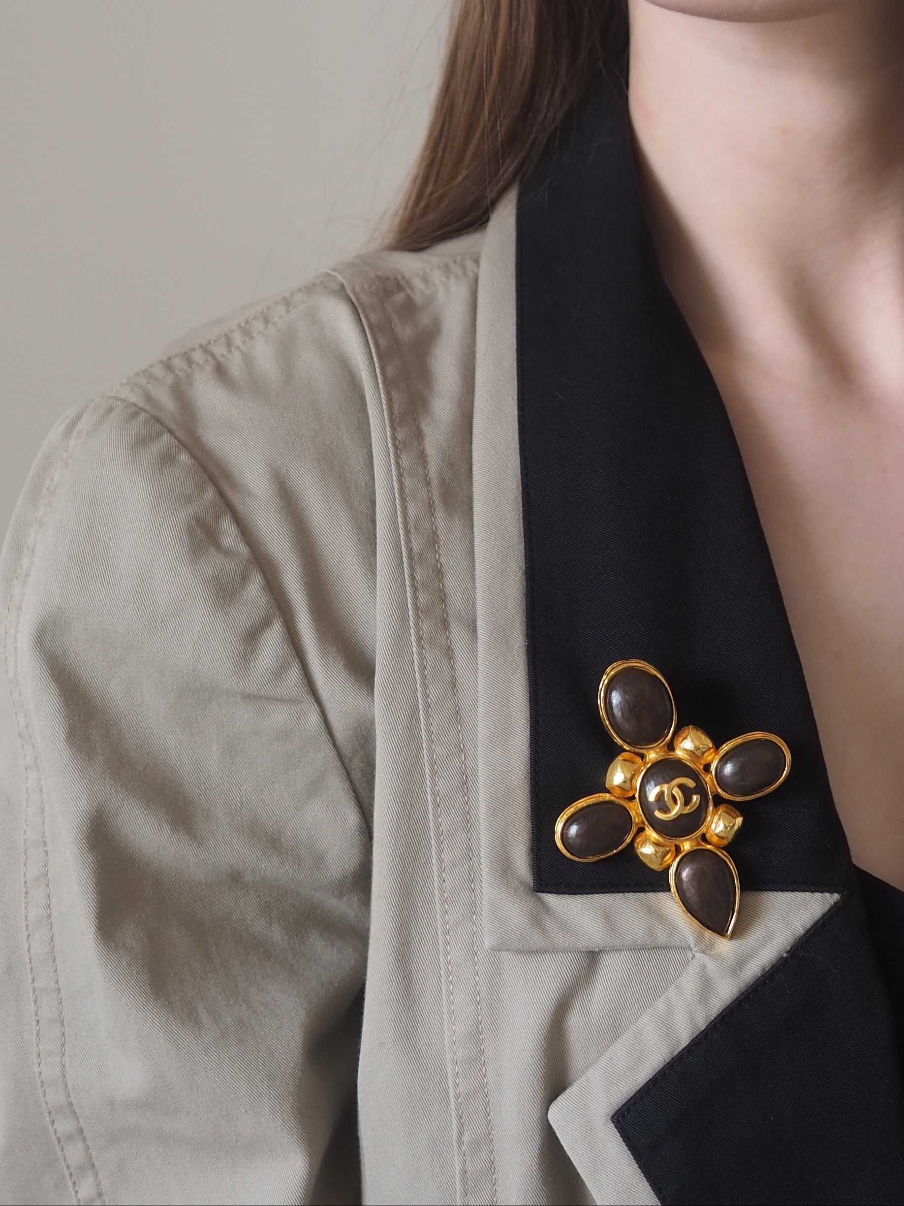 CHANEL COCO Color Stone Brooch