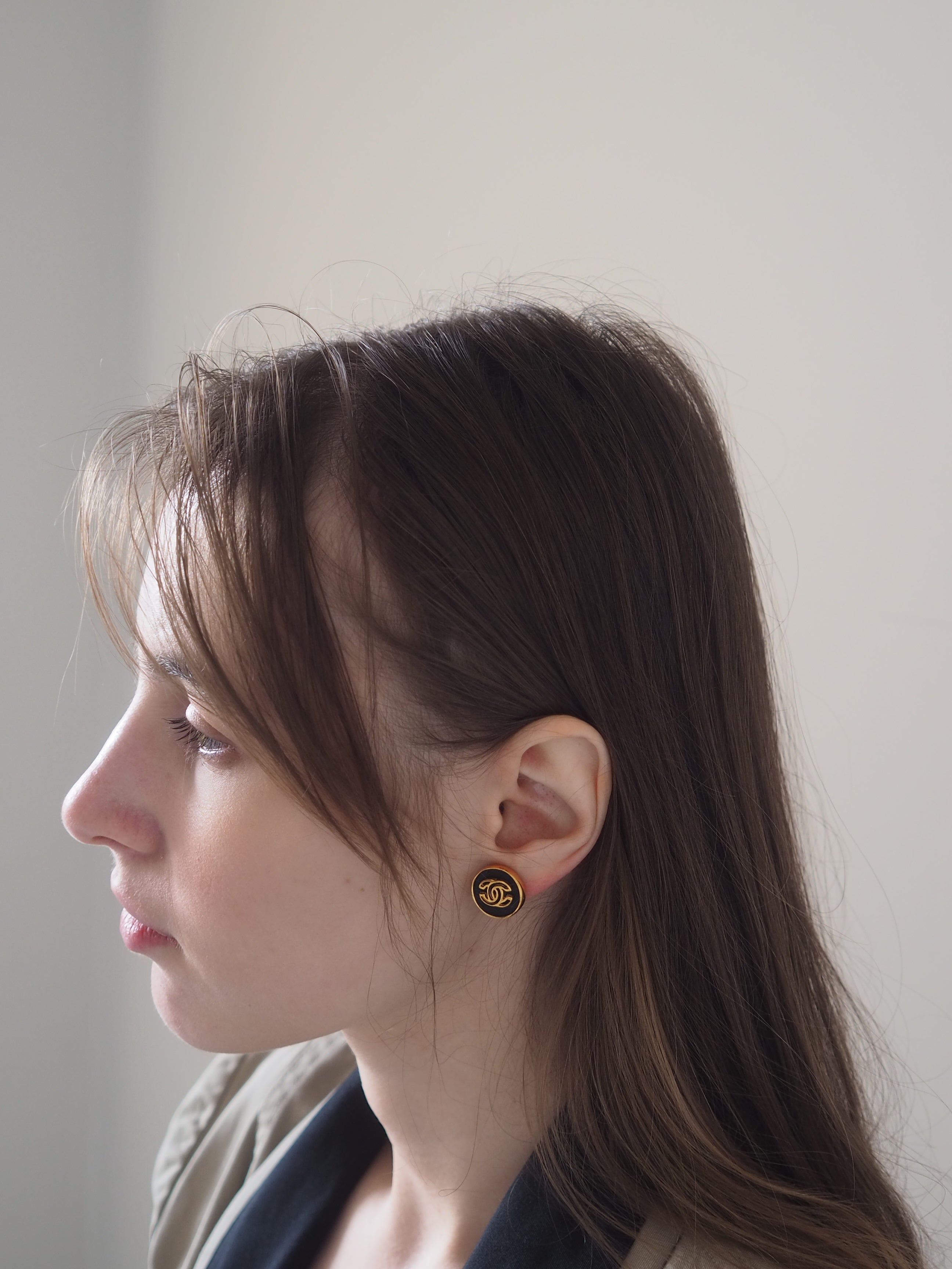 CHANEL COCO Leather Earrings