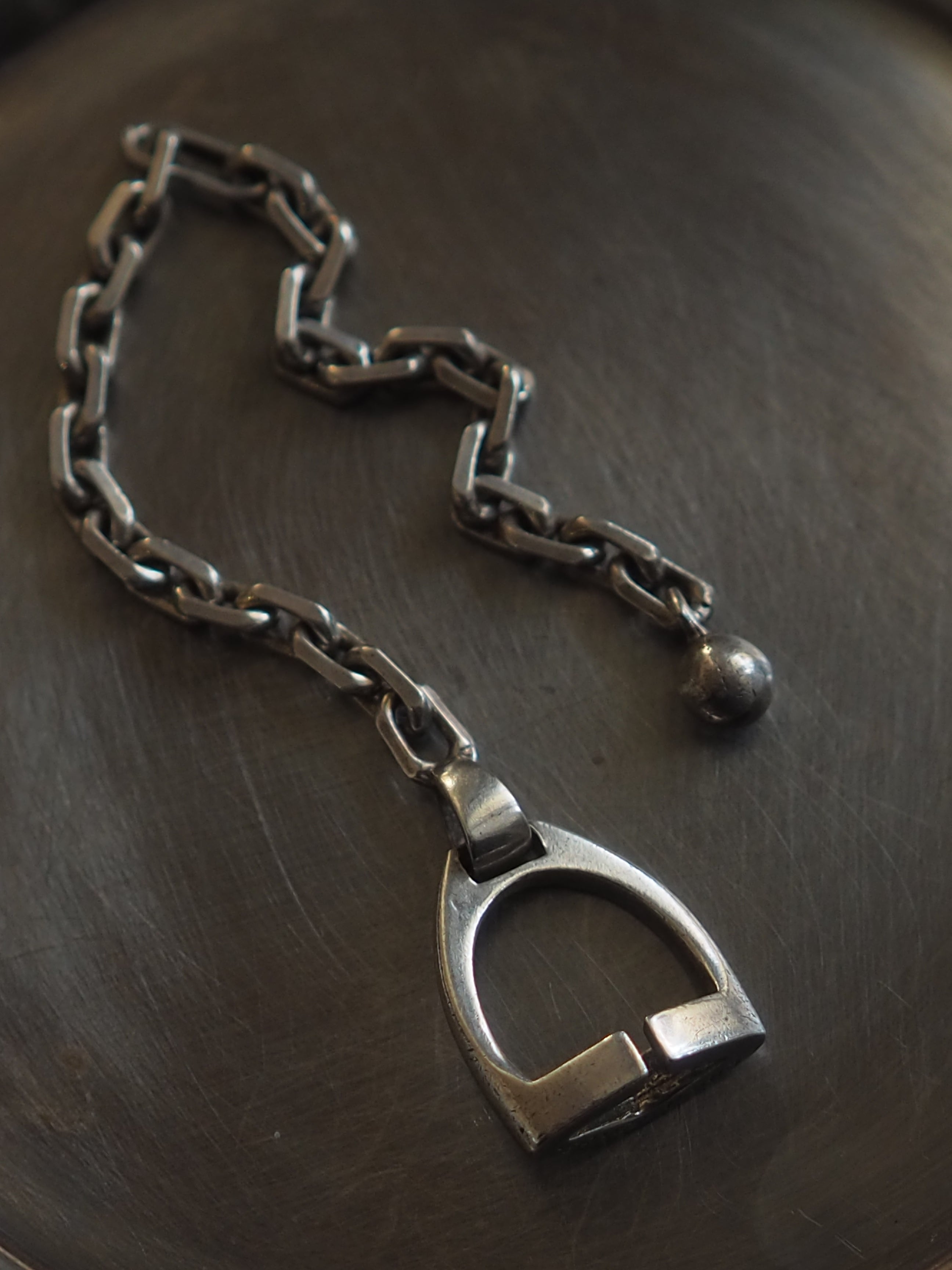 HERMES エルメス エトリエ キーチャーム キーホルダー シルバー ユニ