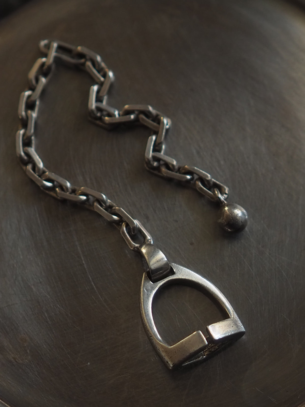 HERMES エルメス エトリエ キーチャーム キーホルダー シルバー ユニ 