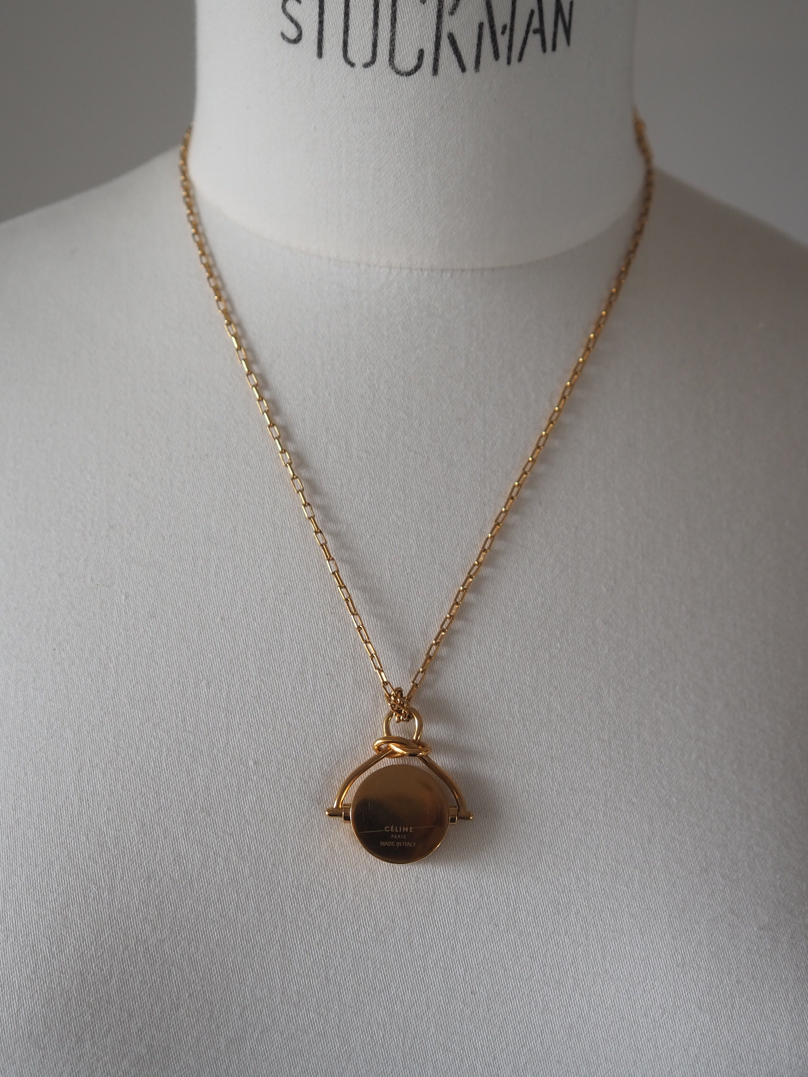 CÉLINE by Phoebe Philo Knot Medallion Necklace