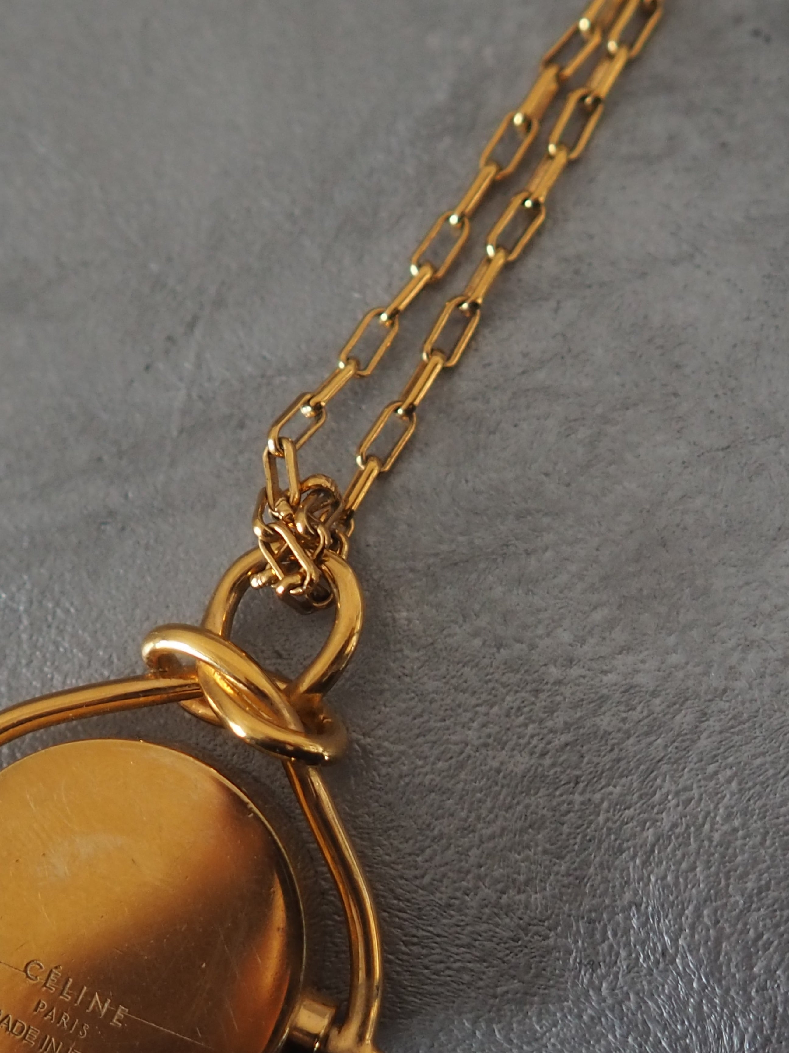 CÉLINE by Phoebe Philo Knot Medallion Necklace