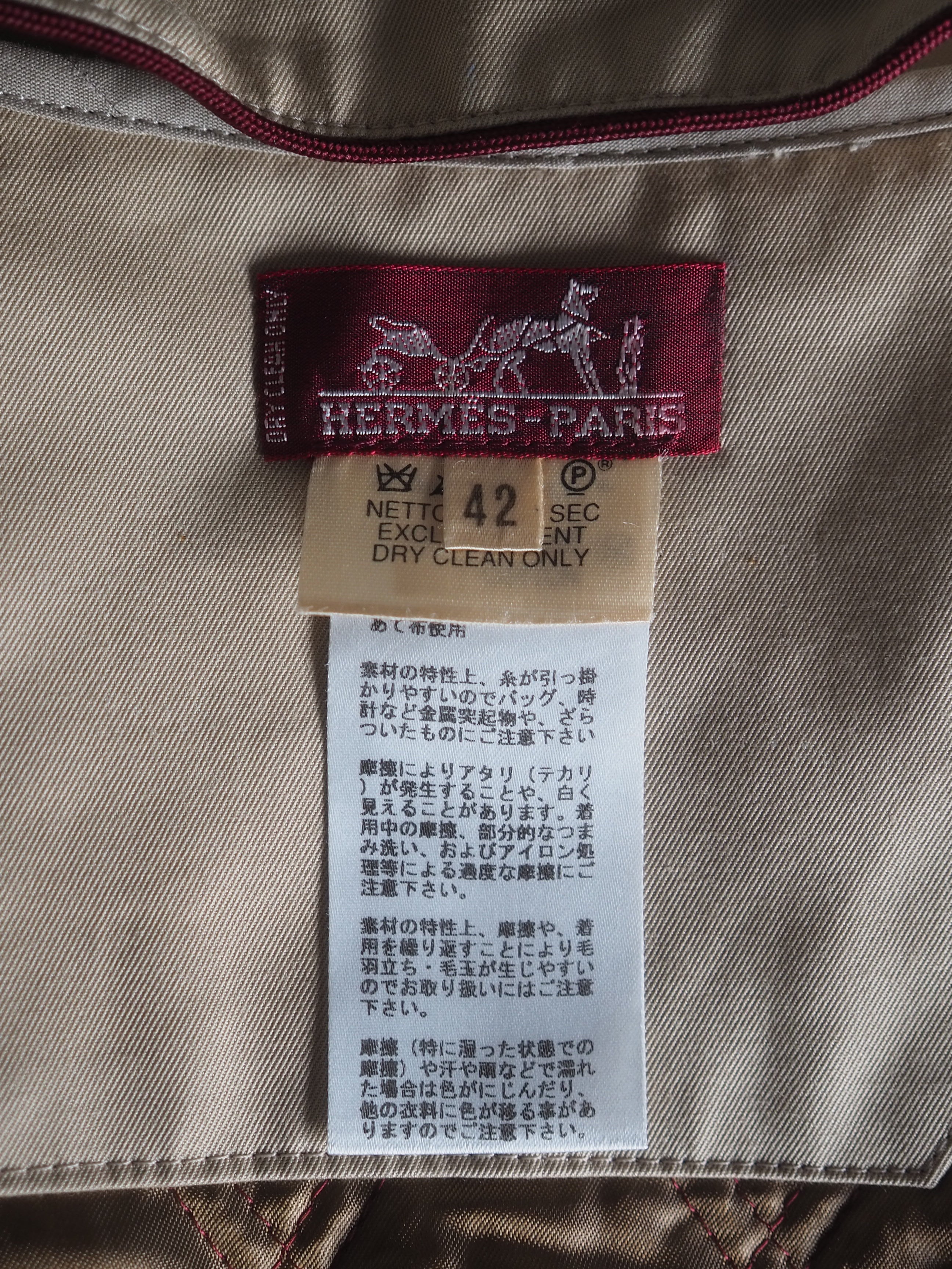 HERMÈS Classic Trench Coat