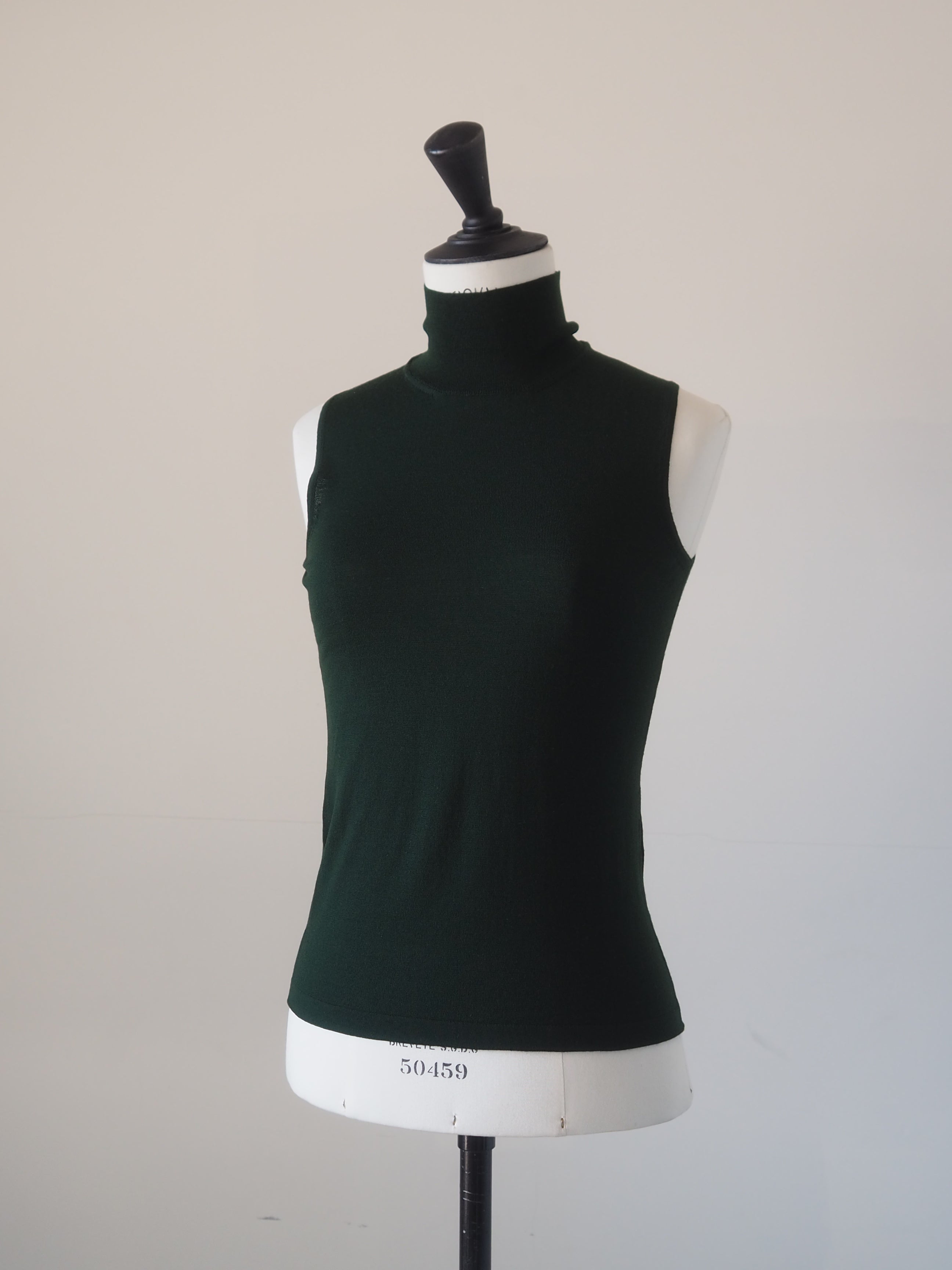 HERMÈS Wool High Neck Sleeveless Knit