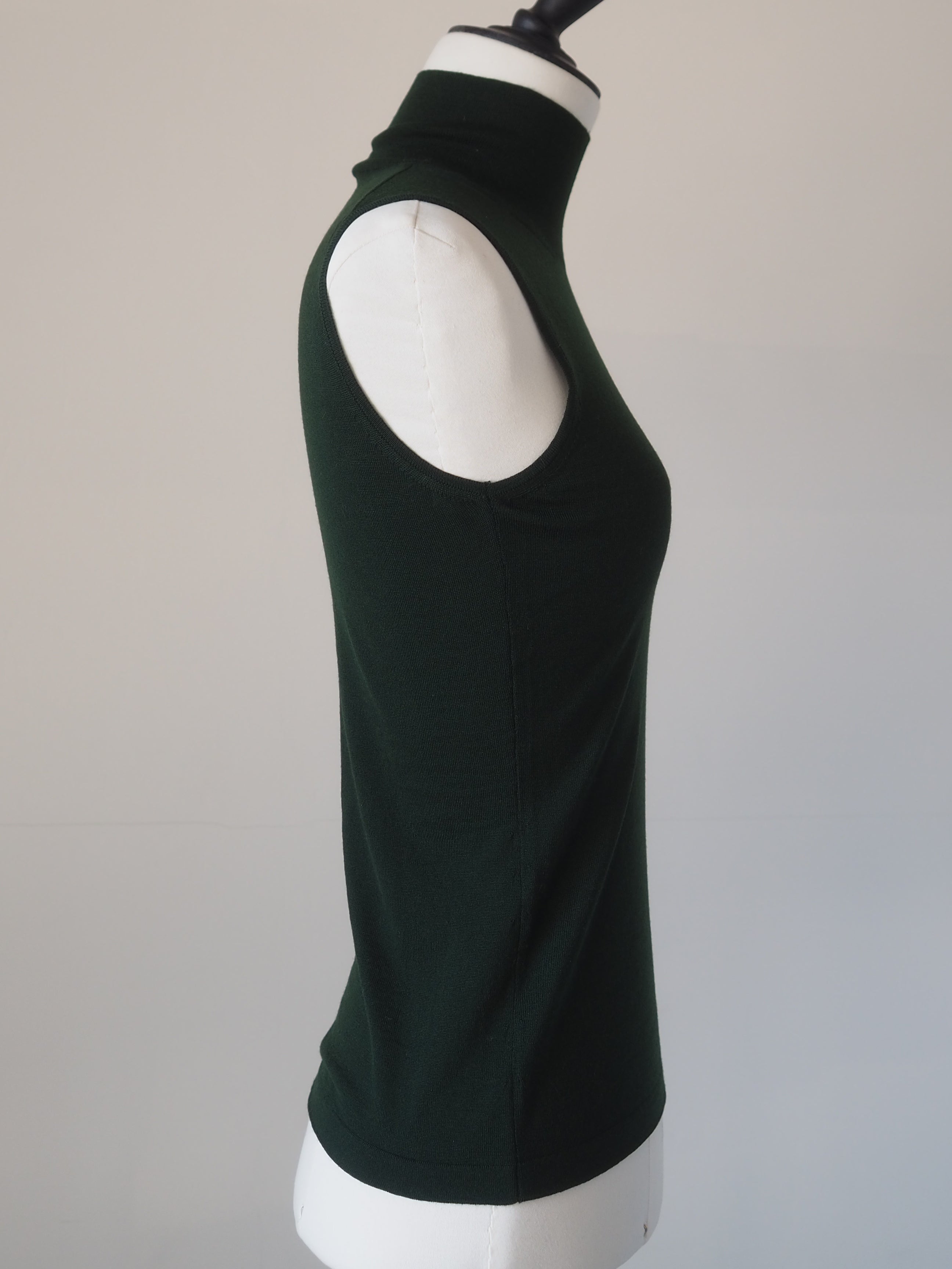 HERMÈS Wool High Neck Sleeveless Knit