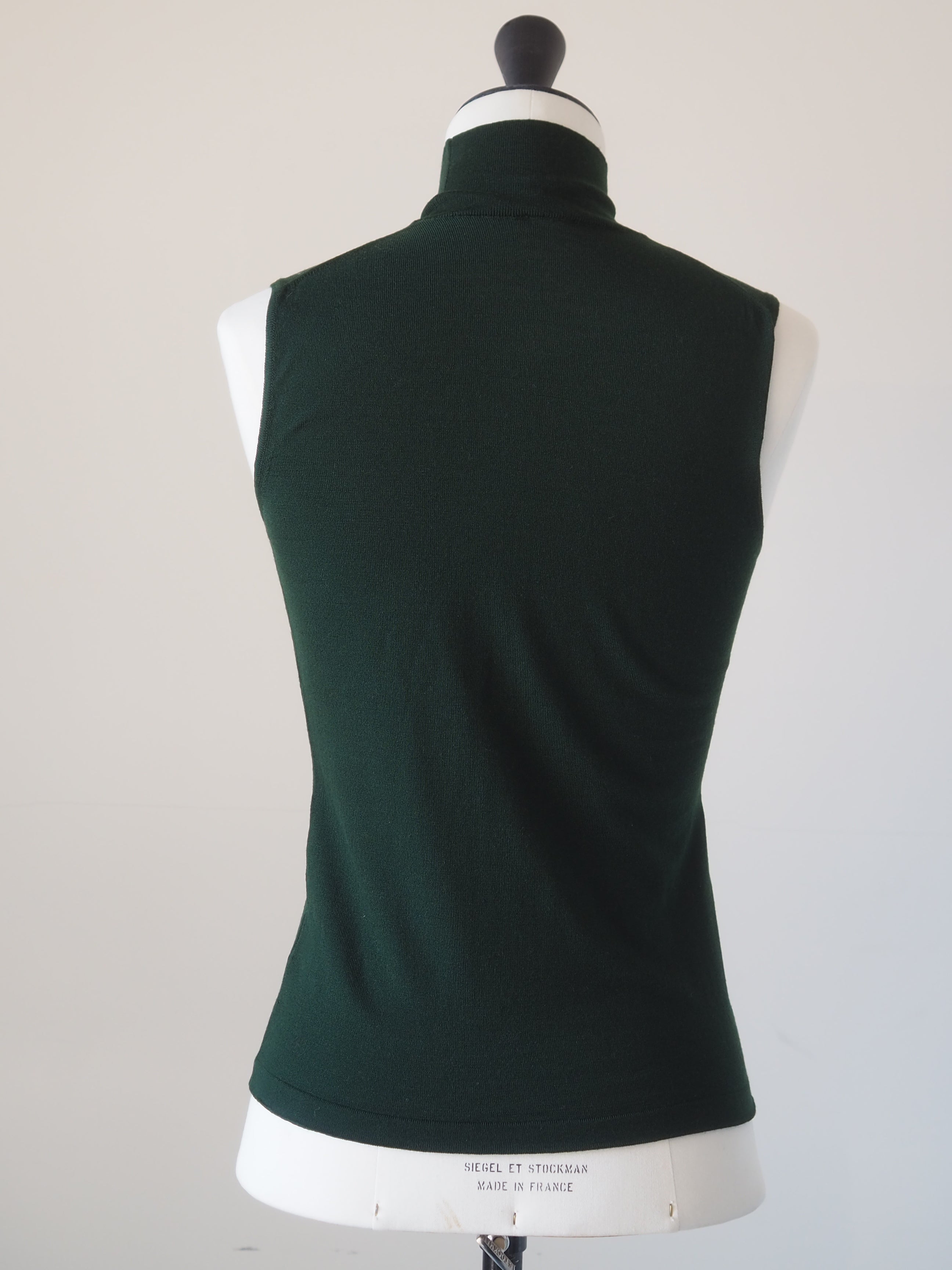 HERMÈS Wool High Neck Sleeveless Knit