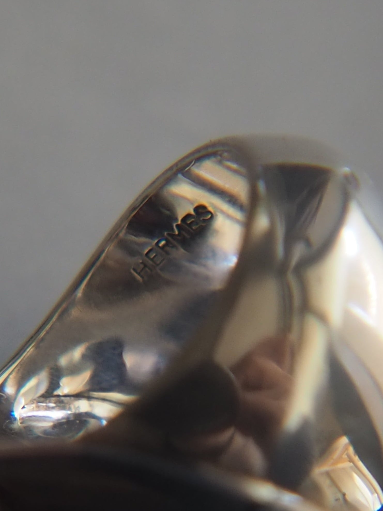 HERMÈS Garnet Sculptural Signet Ring