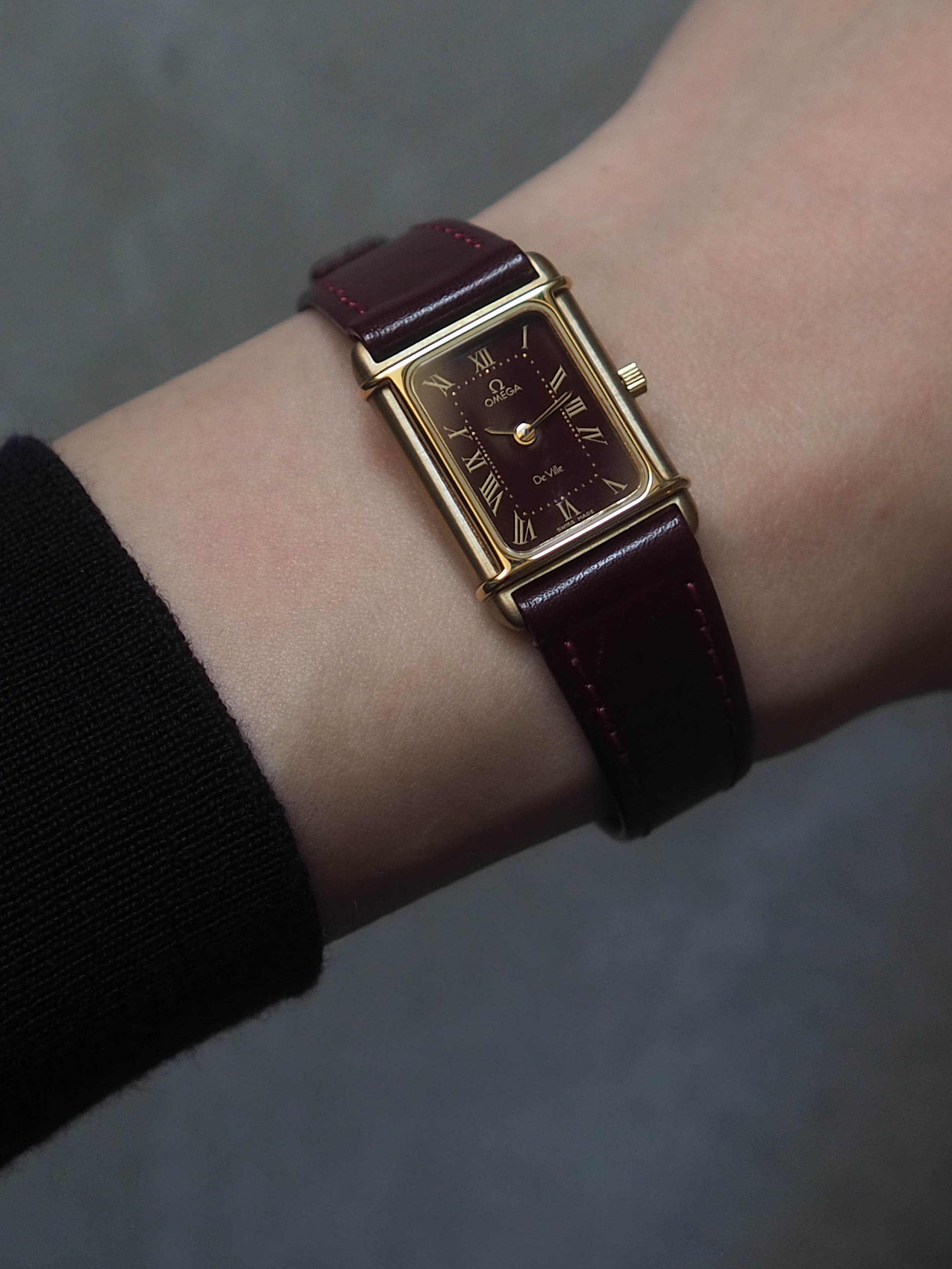 OMEGA De Ville Rectangular Roman Dial Watch