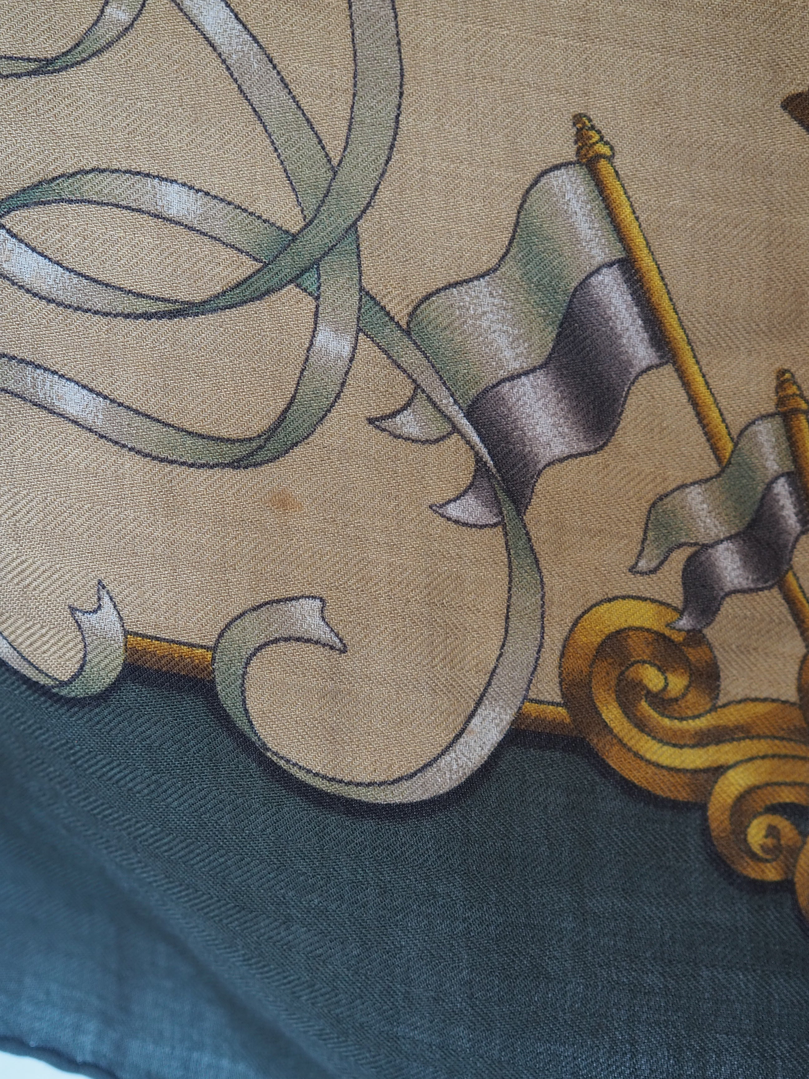 HERMÈS LUNA PARK Carré Géant 140 Cashmere Silk Scarf