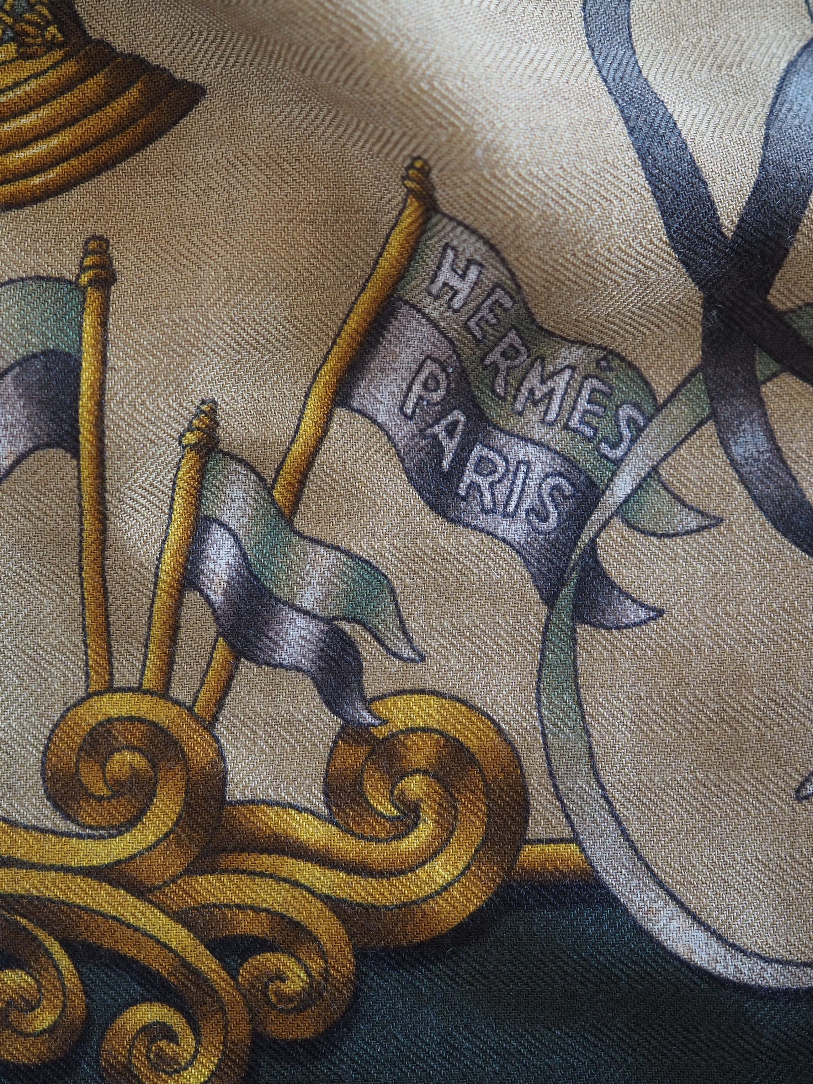 HERMÈS LUNA PARK Carré Géant 140 Cashmere Silk Scarf