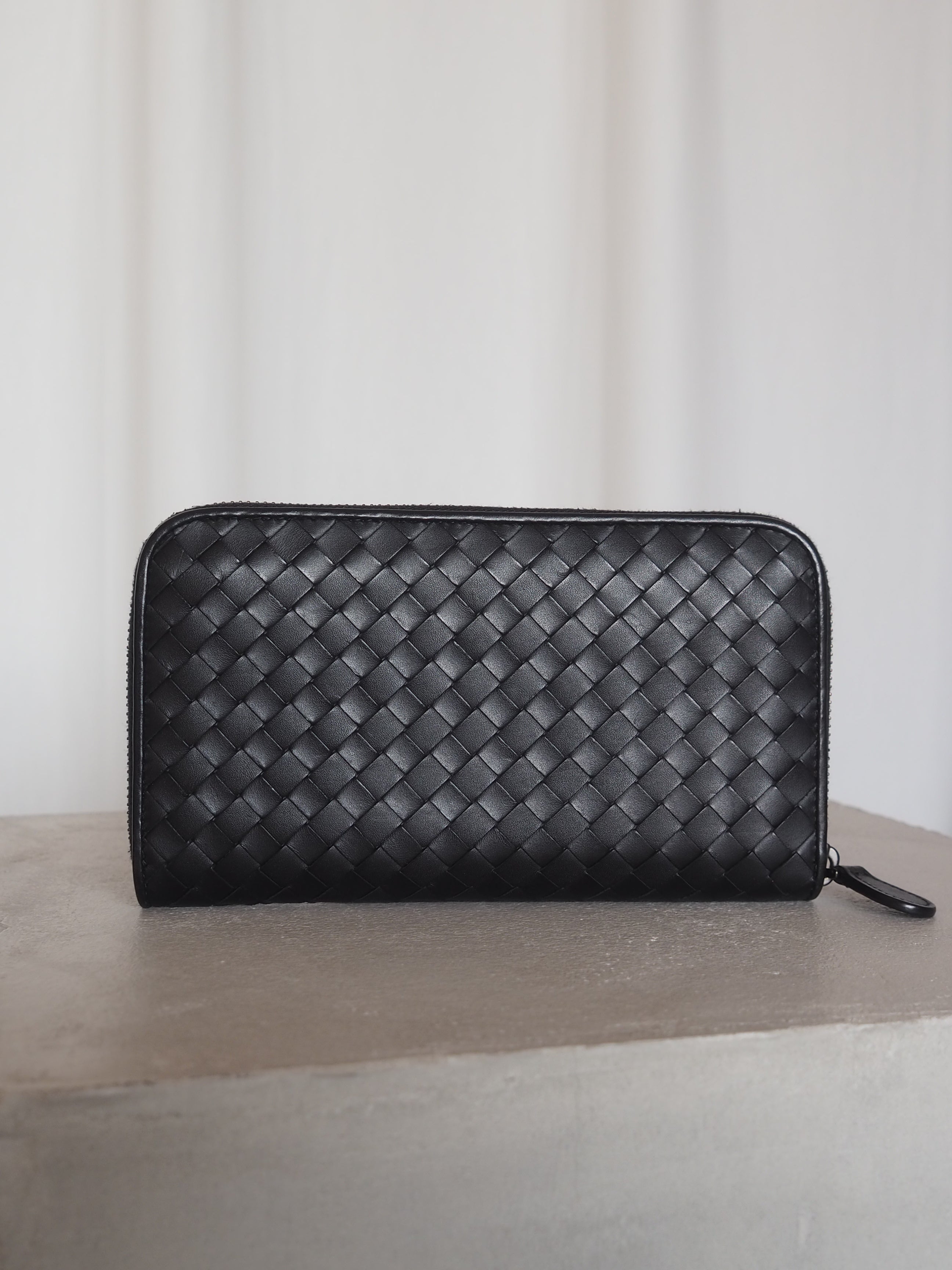 Bottega Veneta Intrecciato Zip Long Wallet