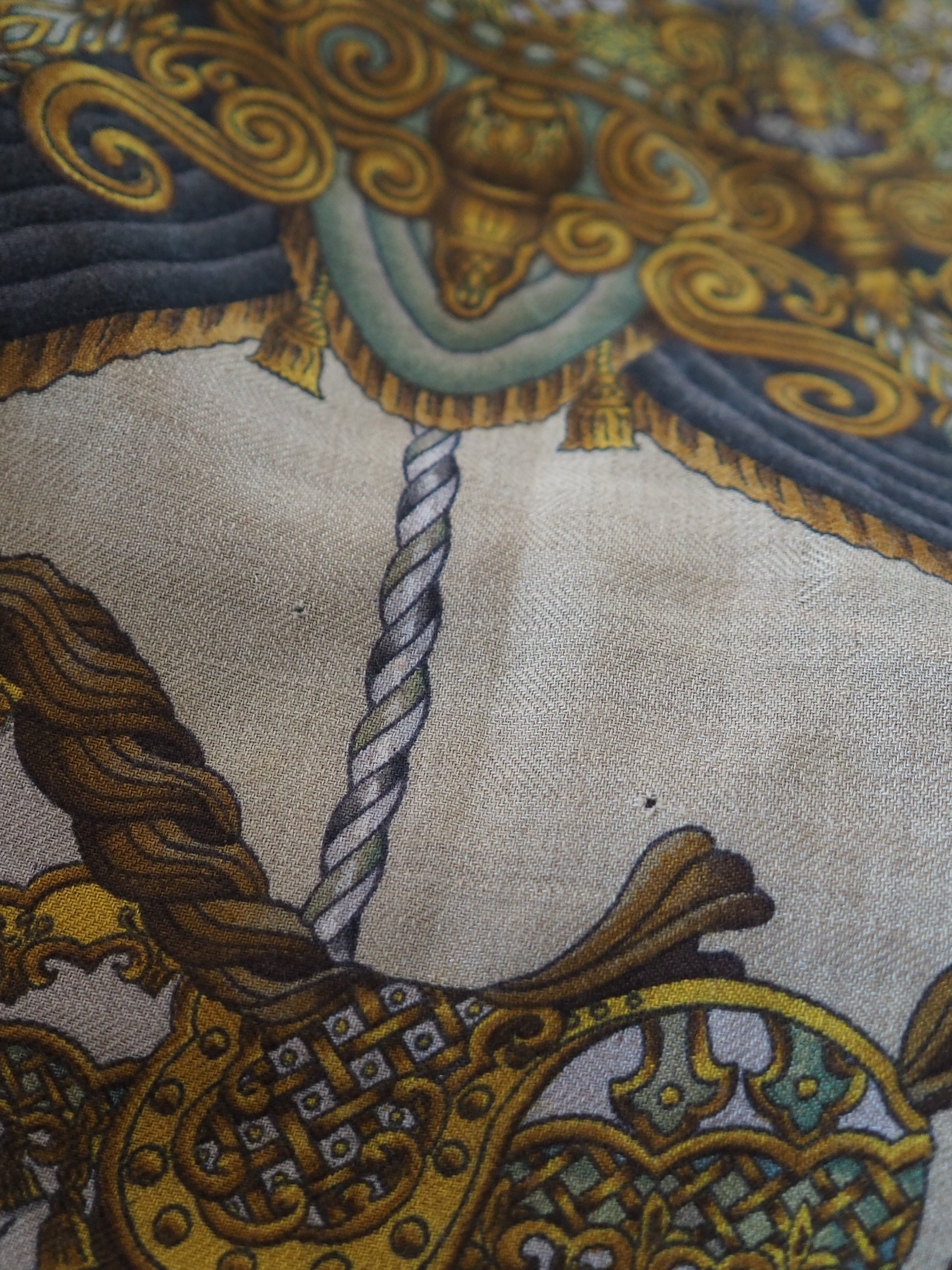 HERMÈS LUNA PARK Carré Géant 140 Cashmere Silk Scarf