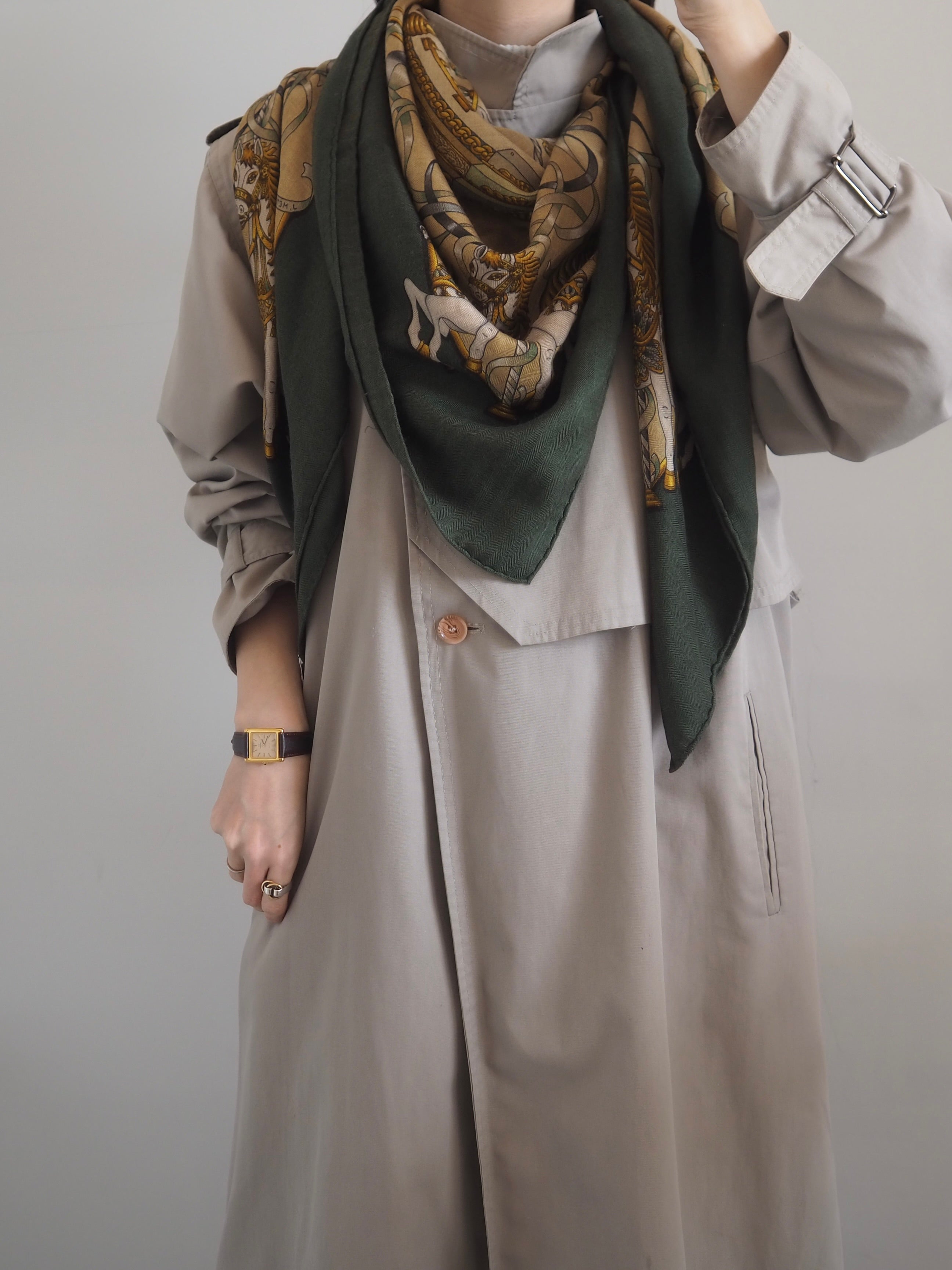 HERMÈS LUNA PARK Carré Géant 140 Cashmere Silk Scarf