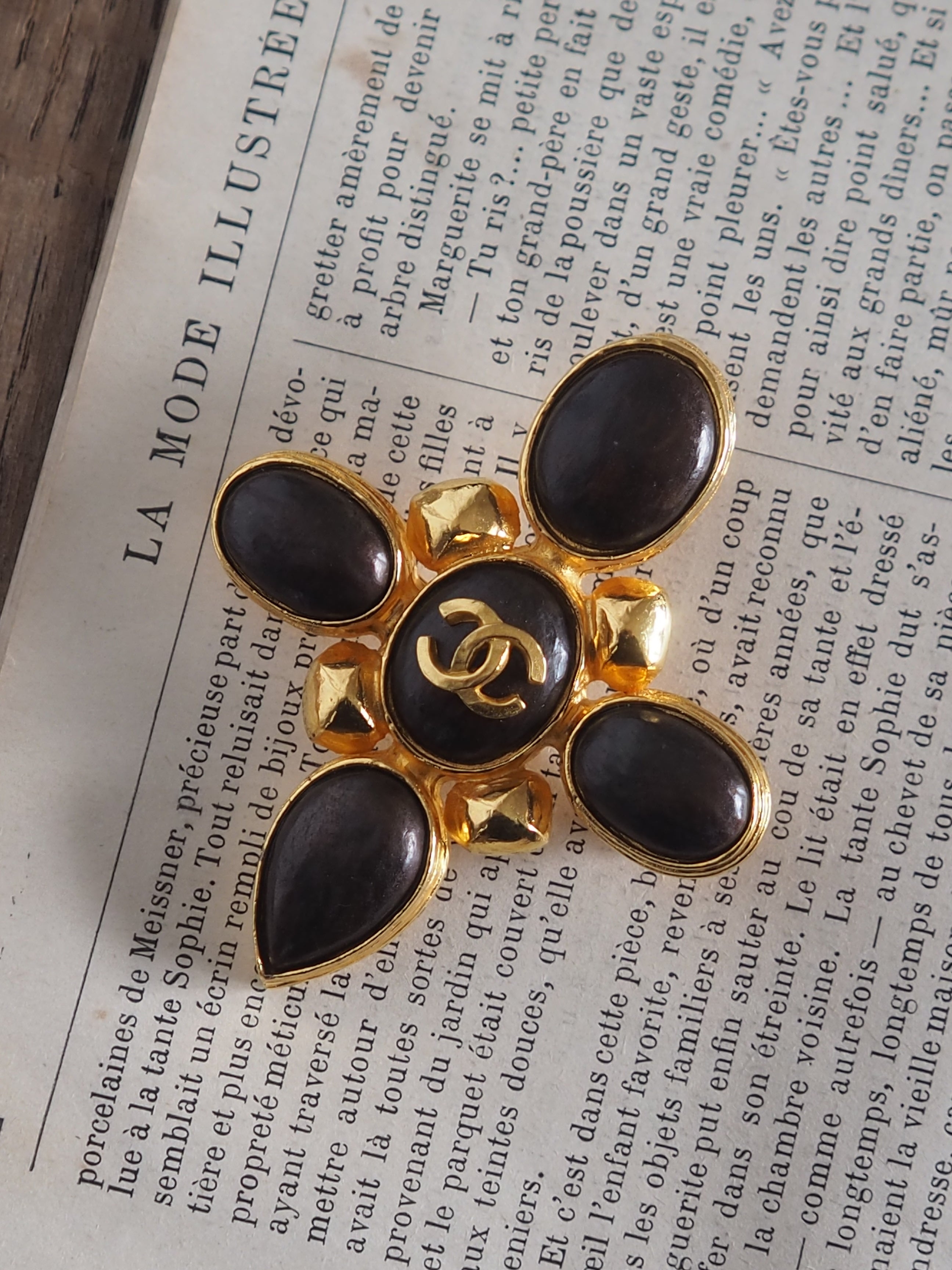 CHANEL COCO Color Stone Brooch
