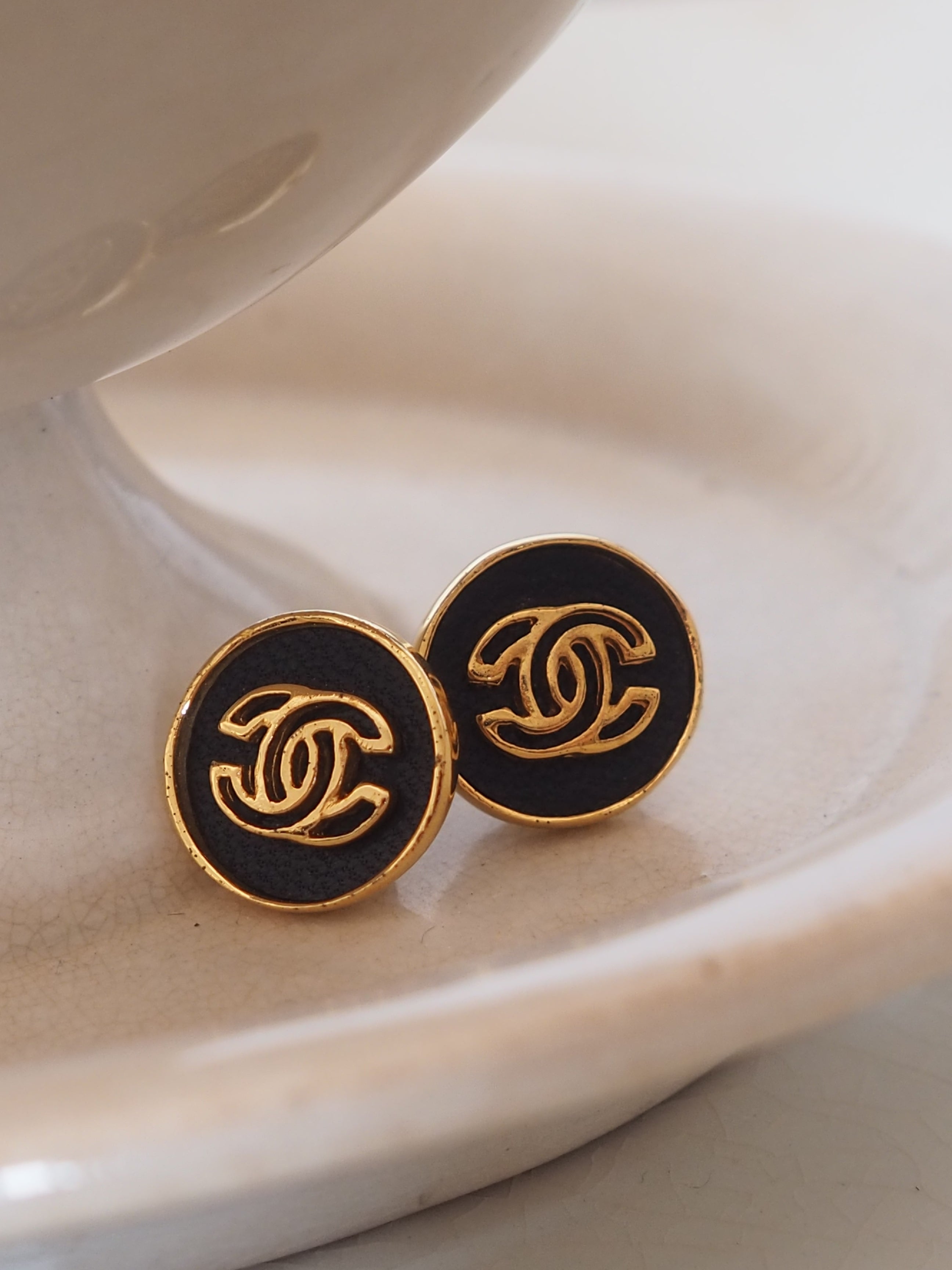 CHANEL COCO Leather Earrings