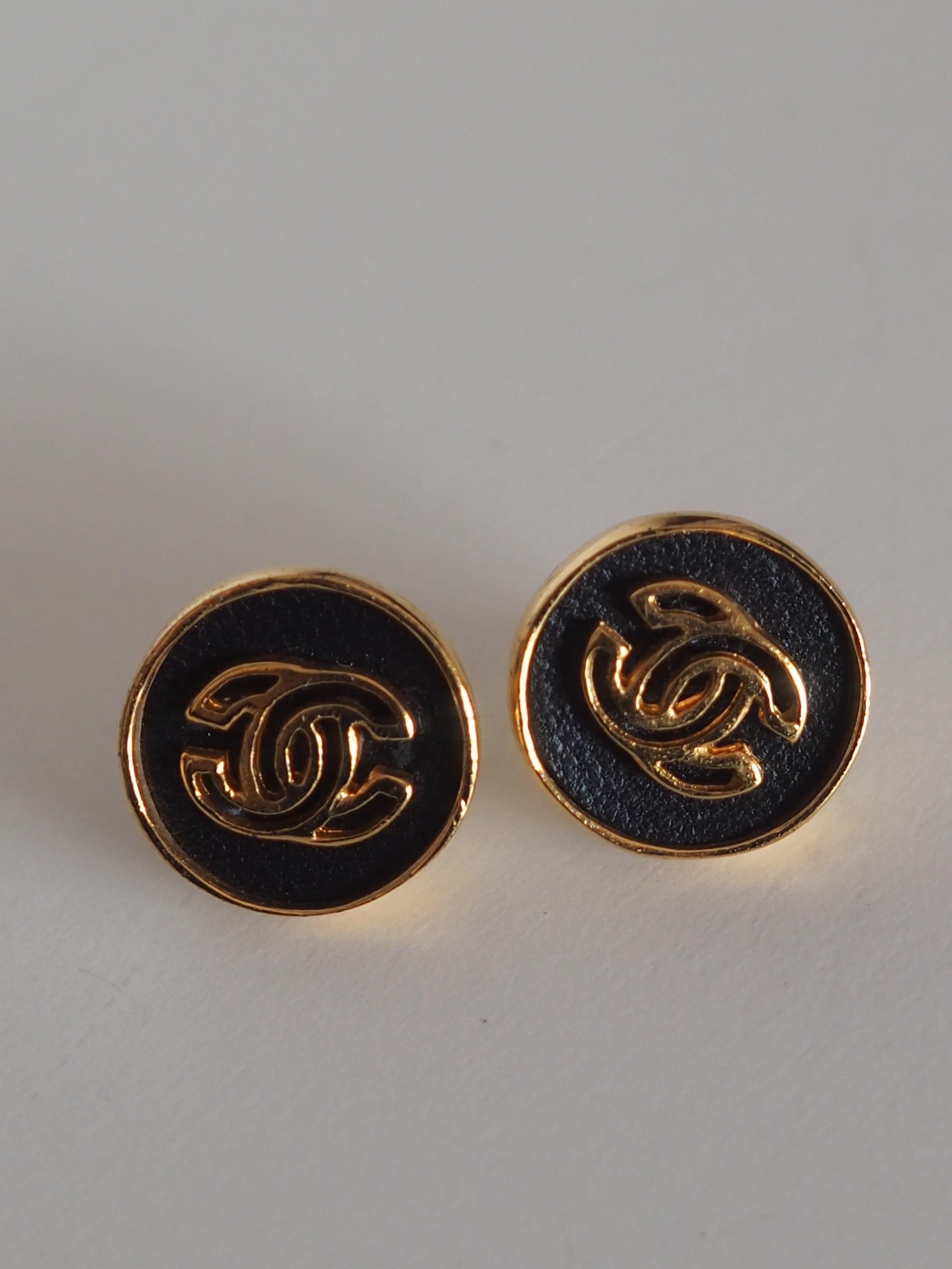 CHANEL COCO Leather Earrings