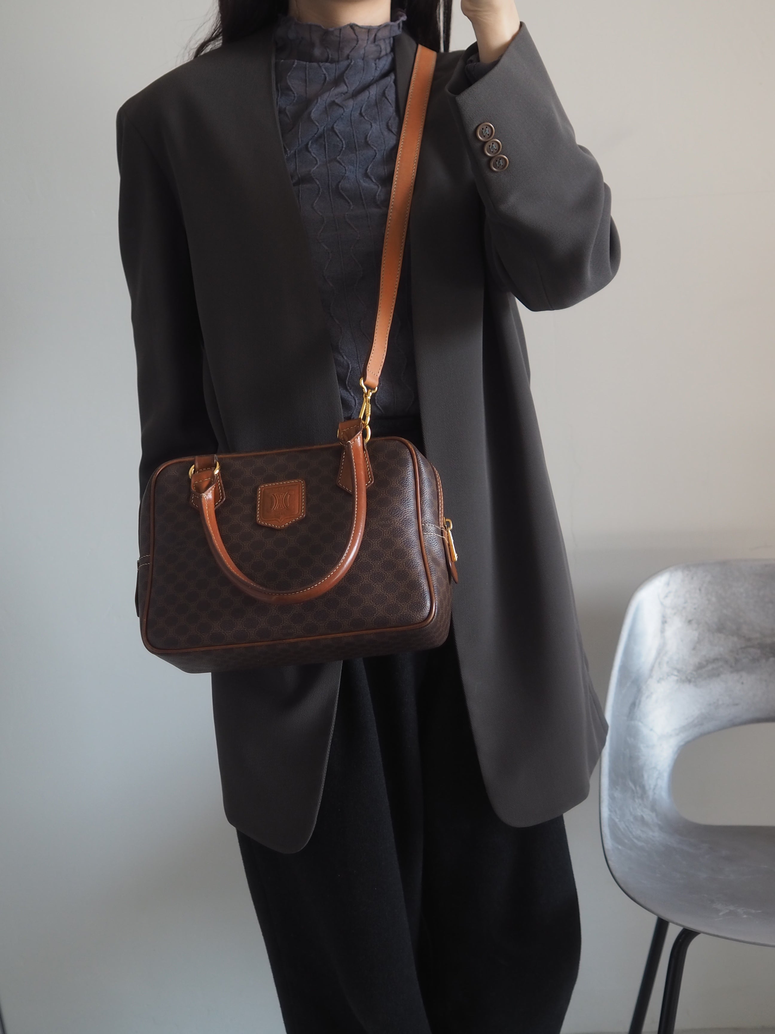 CELINE Macadam 2way Handbag