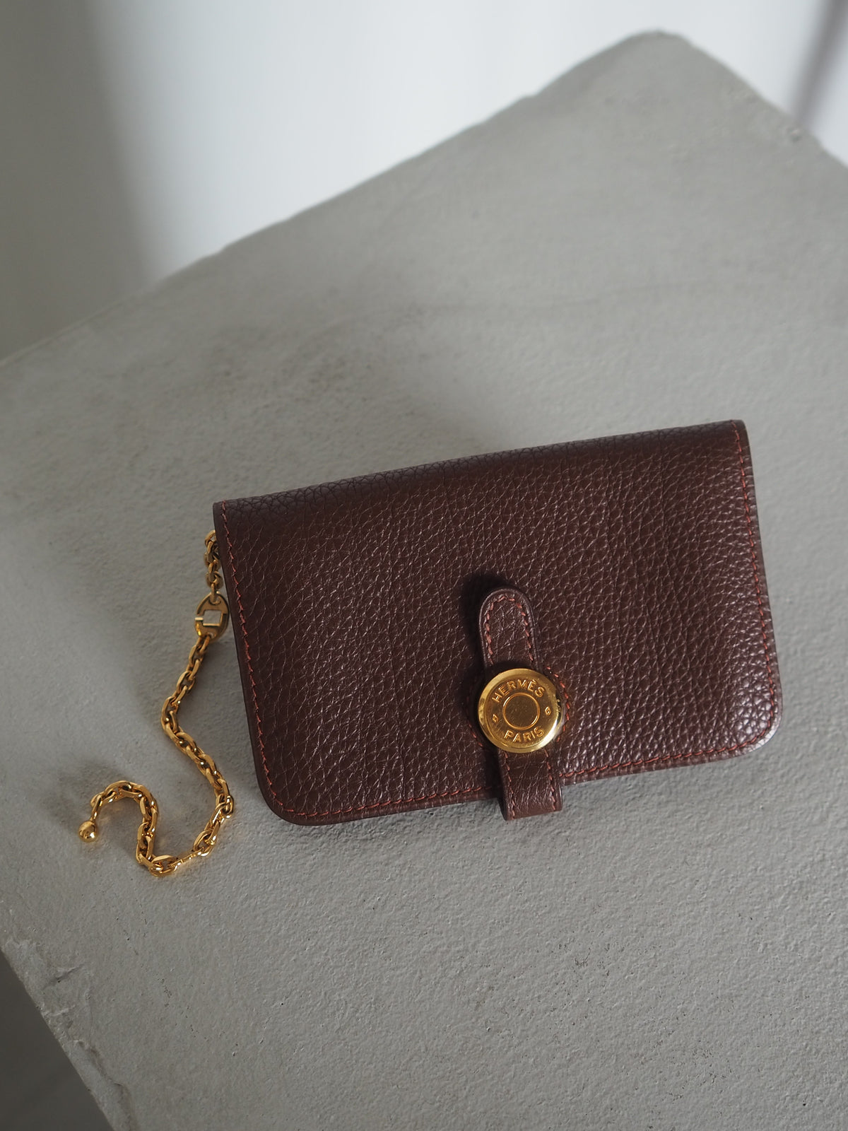 HERMES エルメス ドゴン カードケース ウォレット 財布 ブラウン 