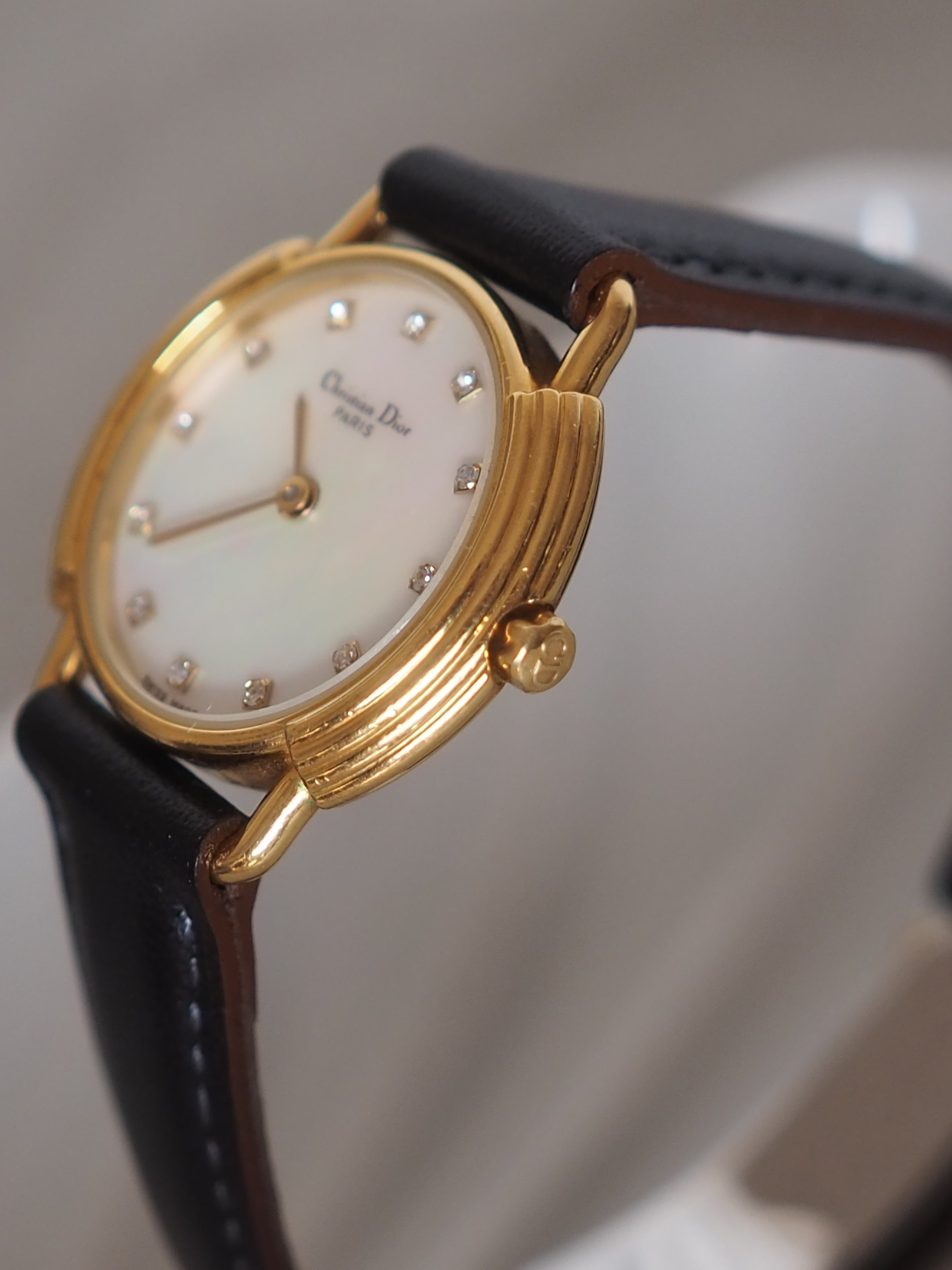 Christian Dior Round Shell Watch