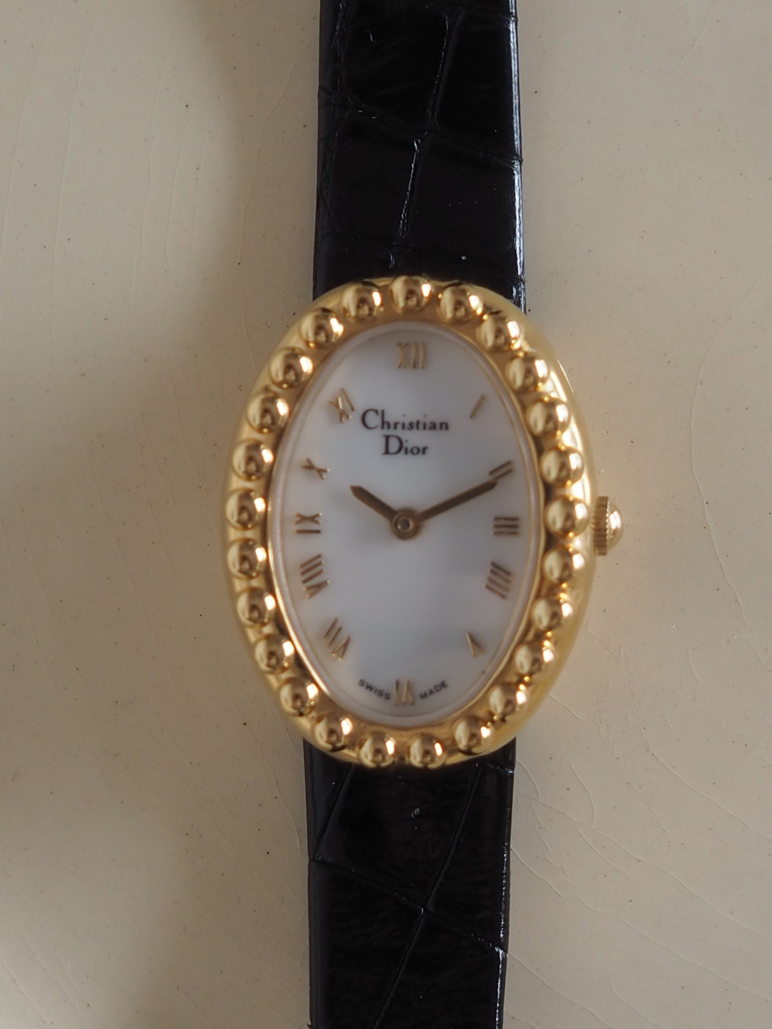 Christian Dior Round Logos Watch