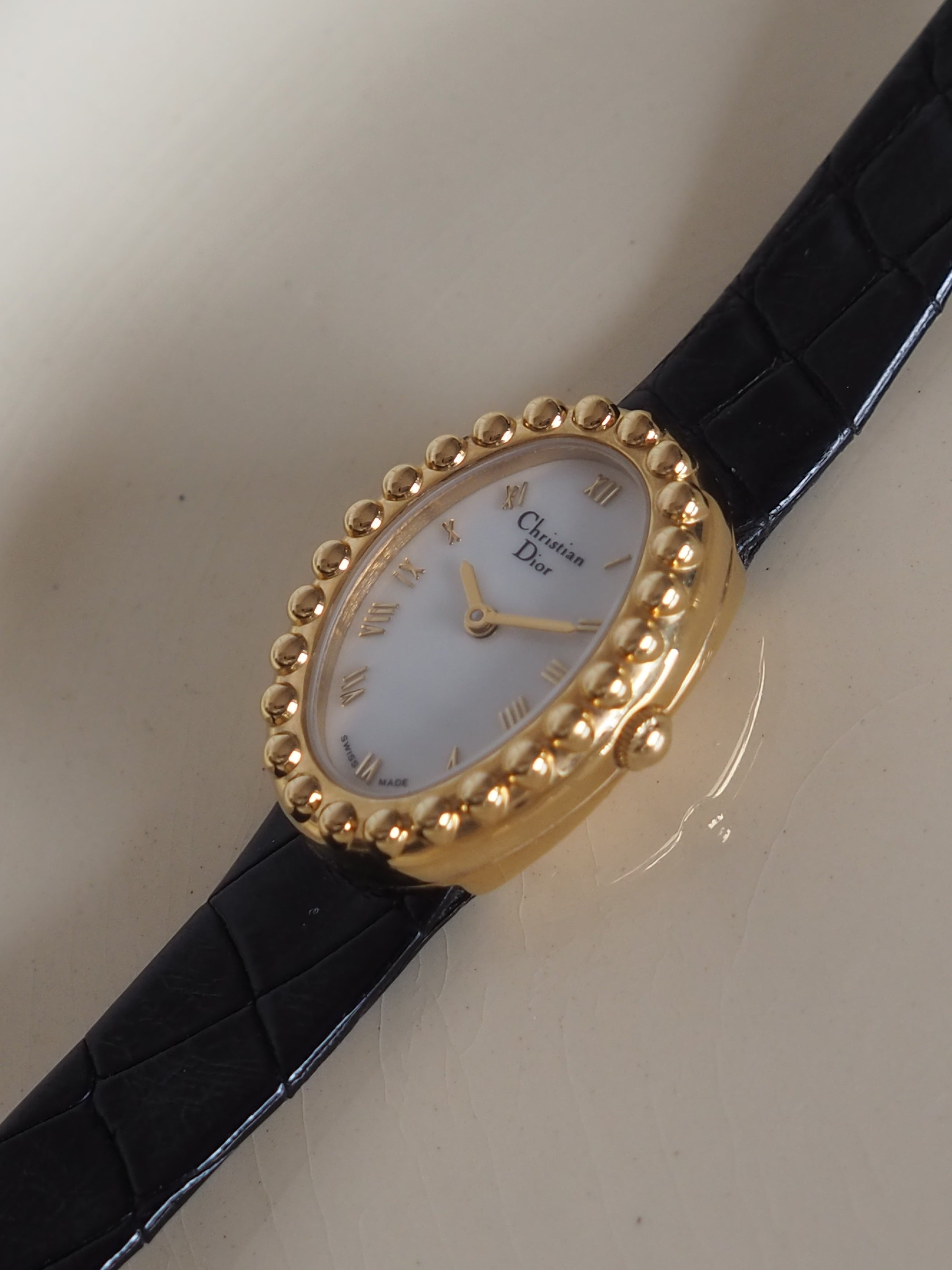 Christian Dior Round Logos Watch