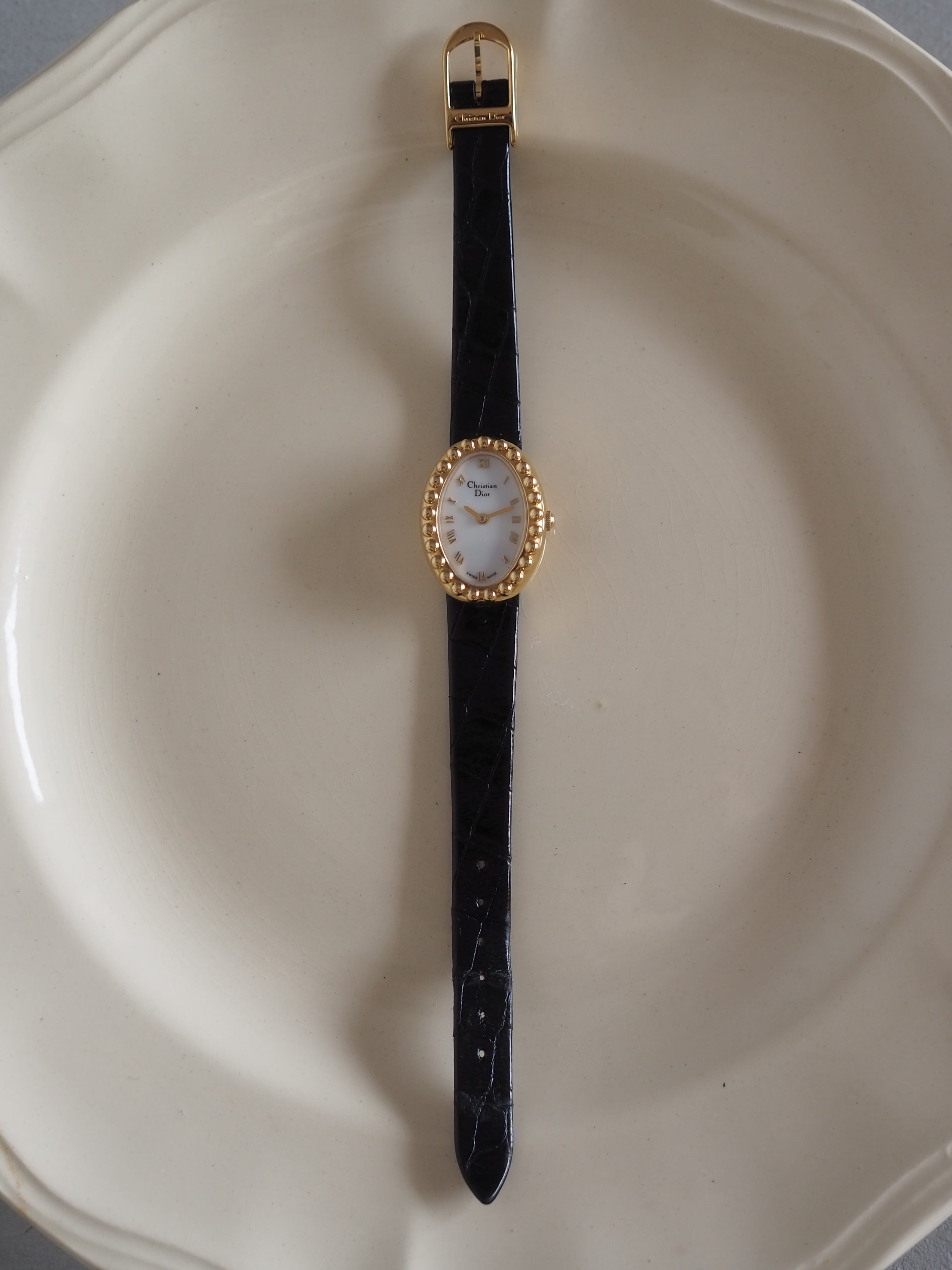 Christian Dior Round Logos Watch