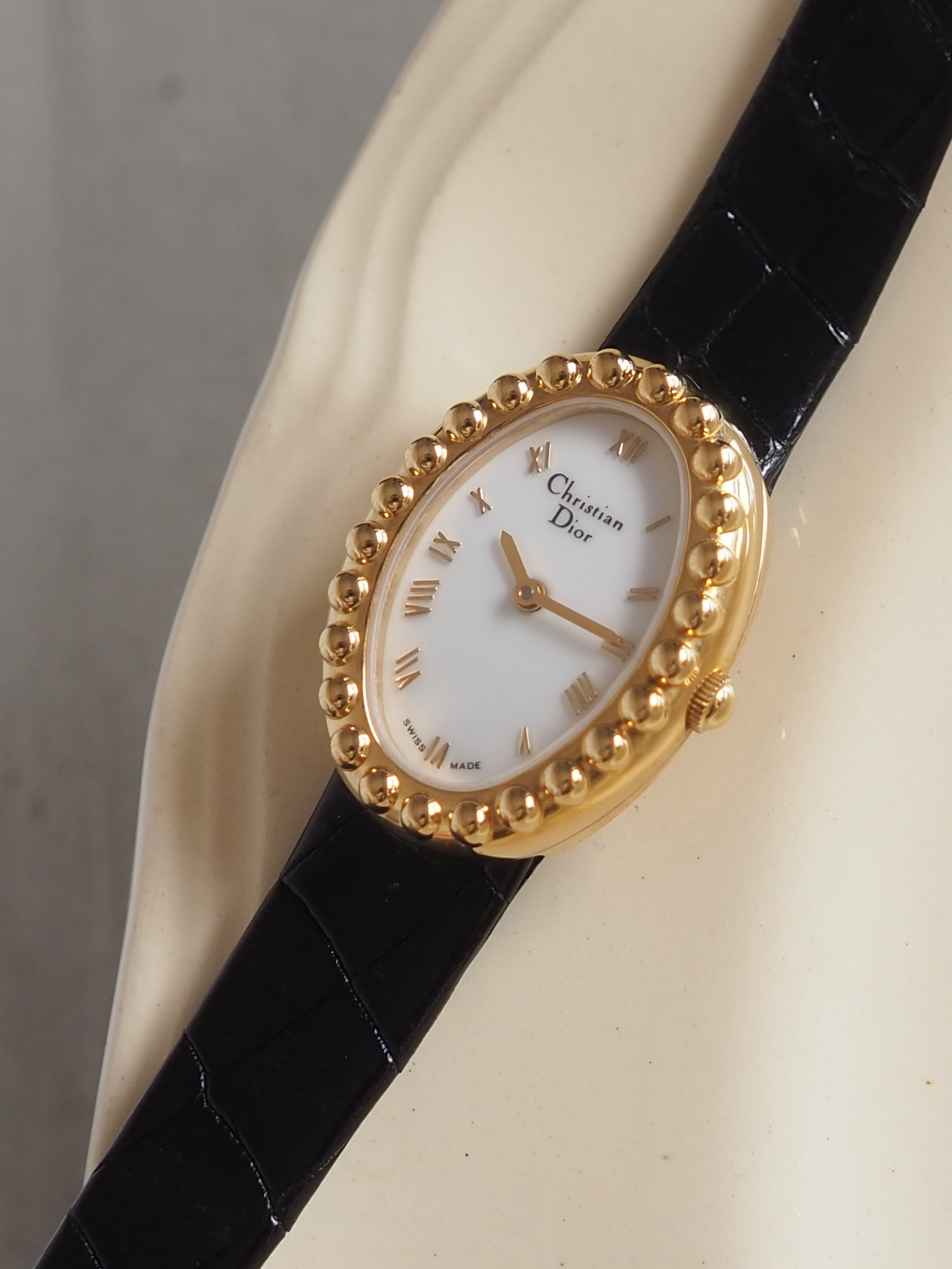 Christian Dior Round Logos Watch