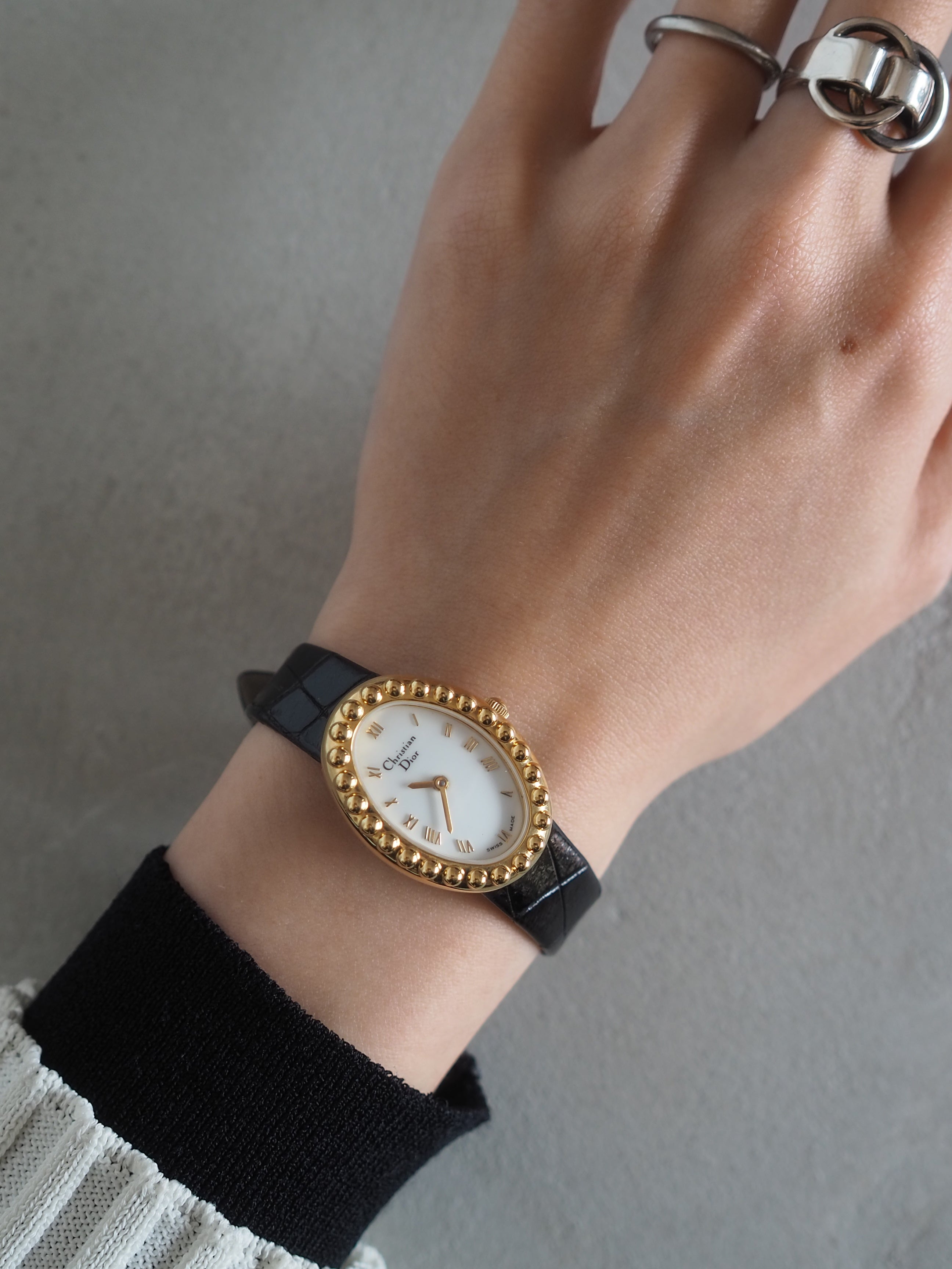 Christian Dior Round Logos Watch