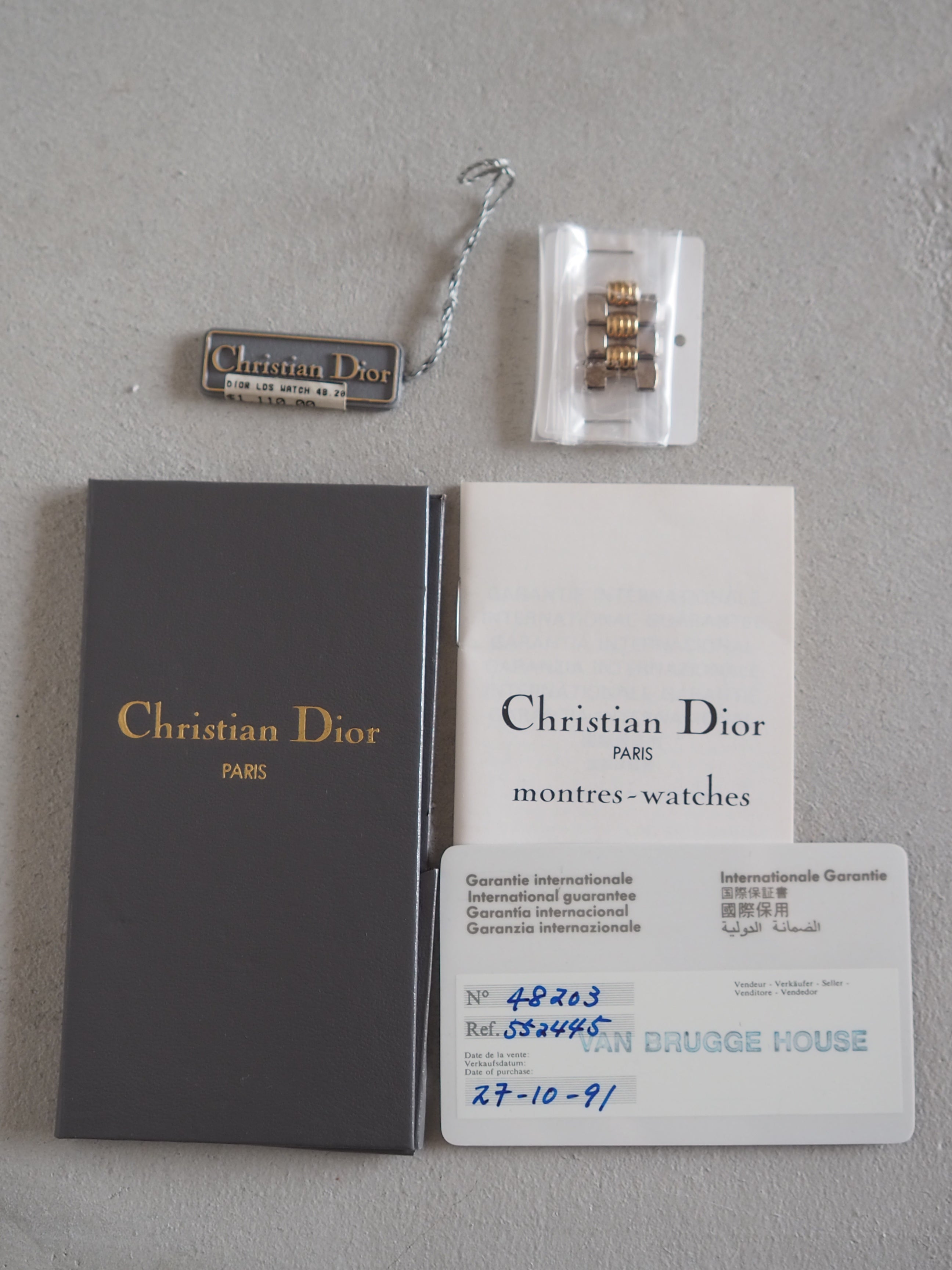 Christian Dior Octagon Watch