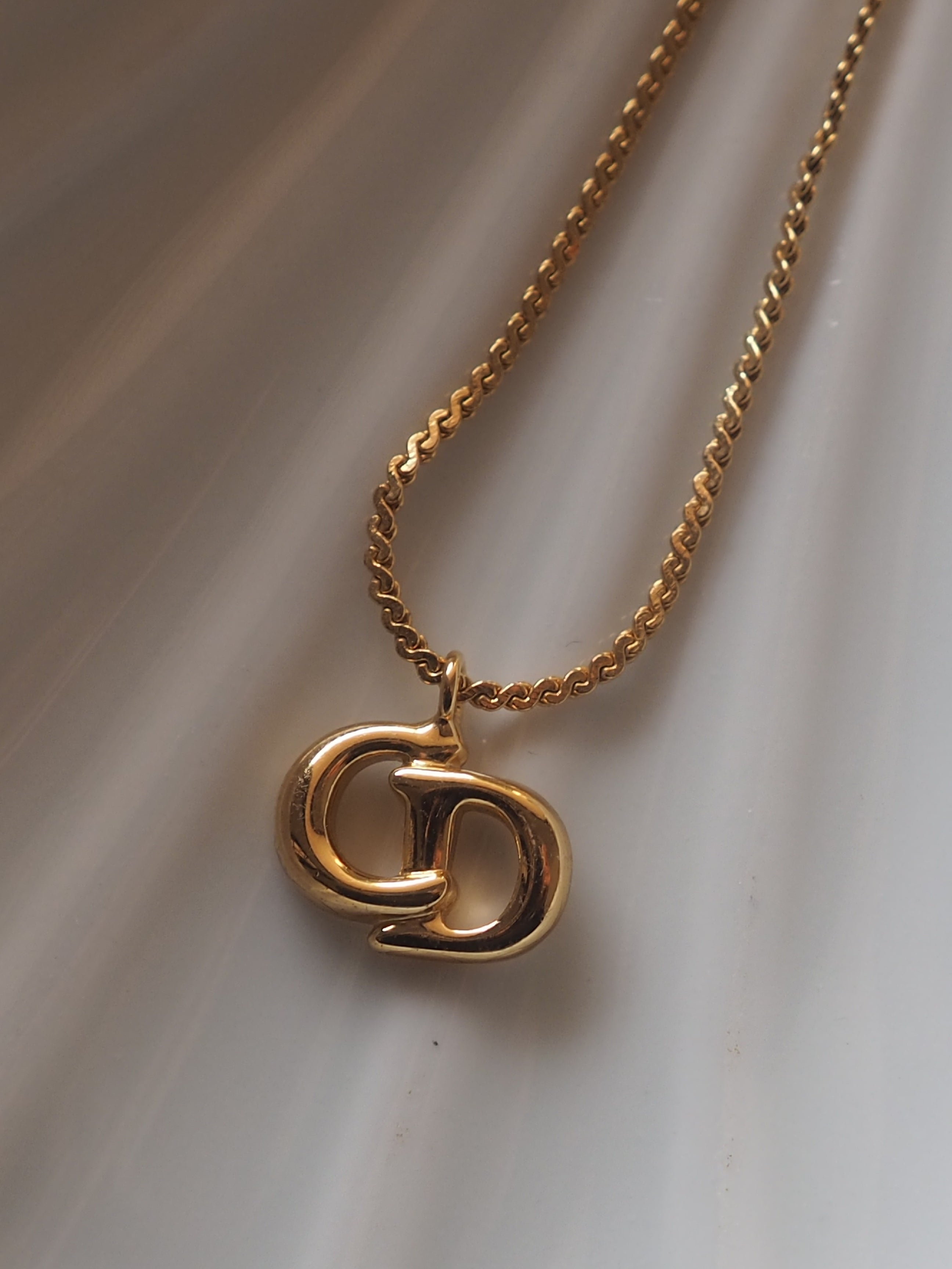 Christian Dior CD Logo Necklace