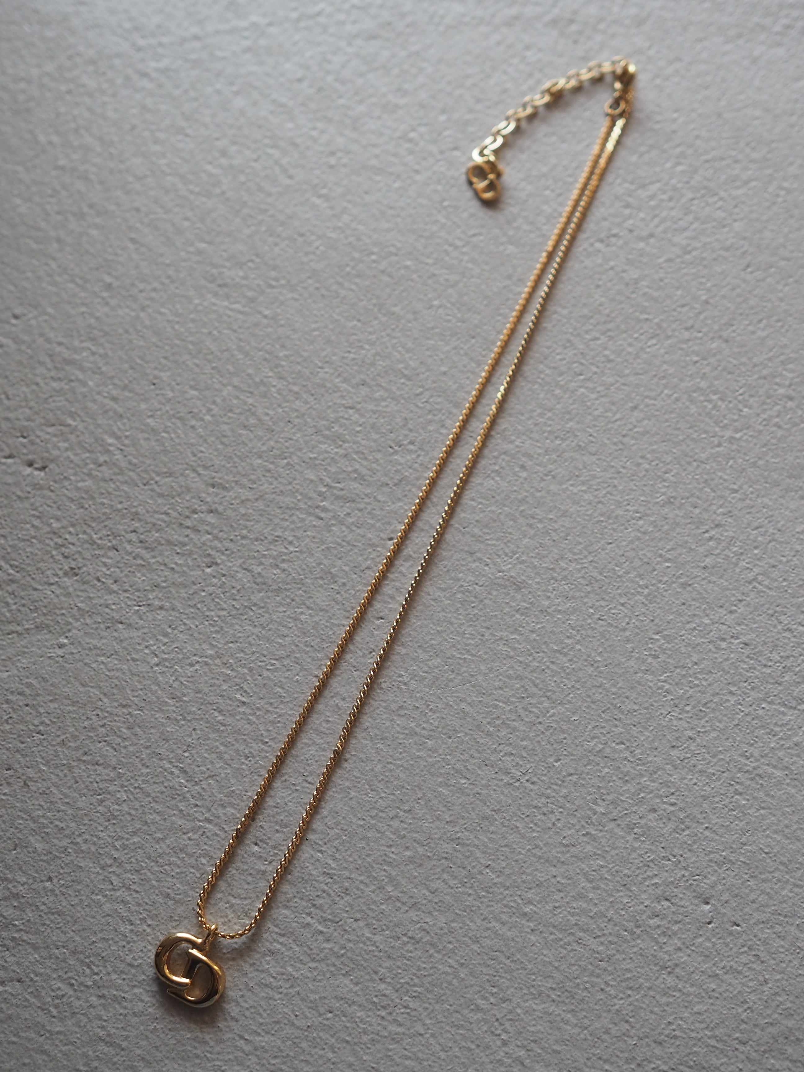 Christian Dior CD Logo Necklace